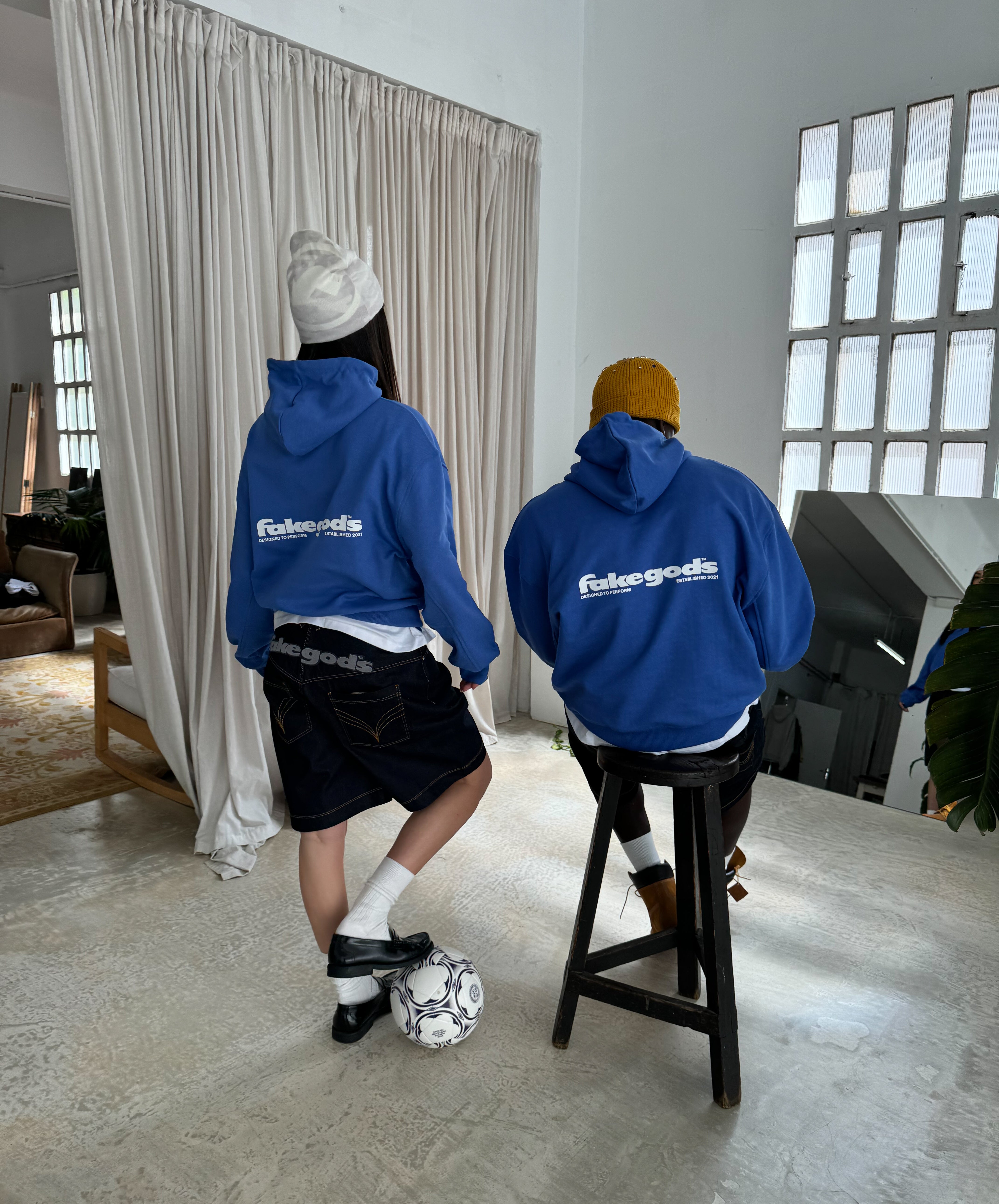 Back To Basics Hoodie Blue