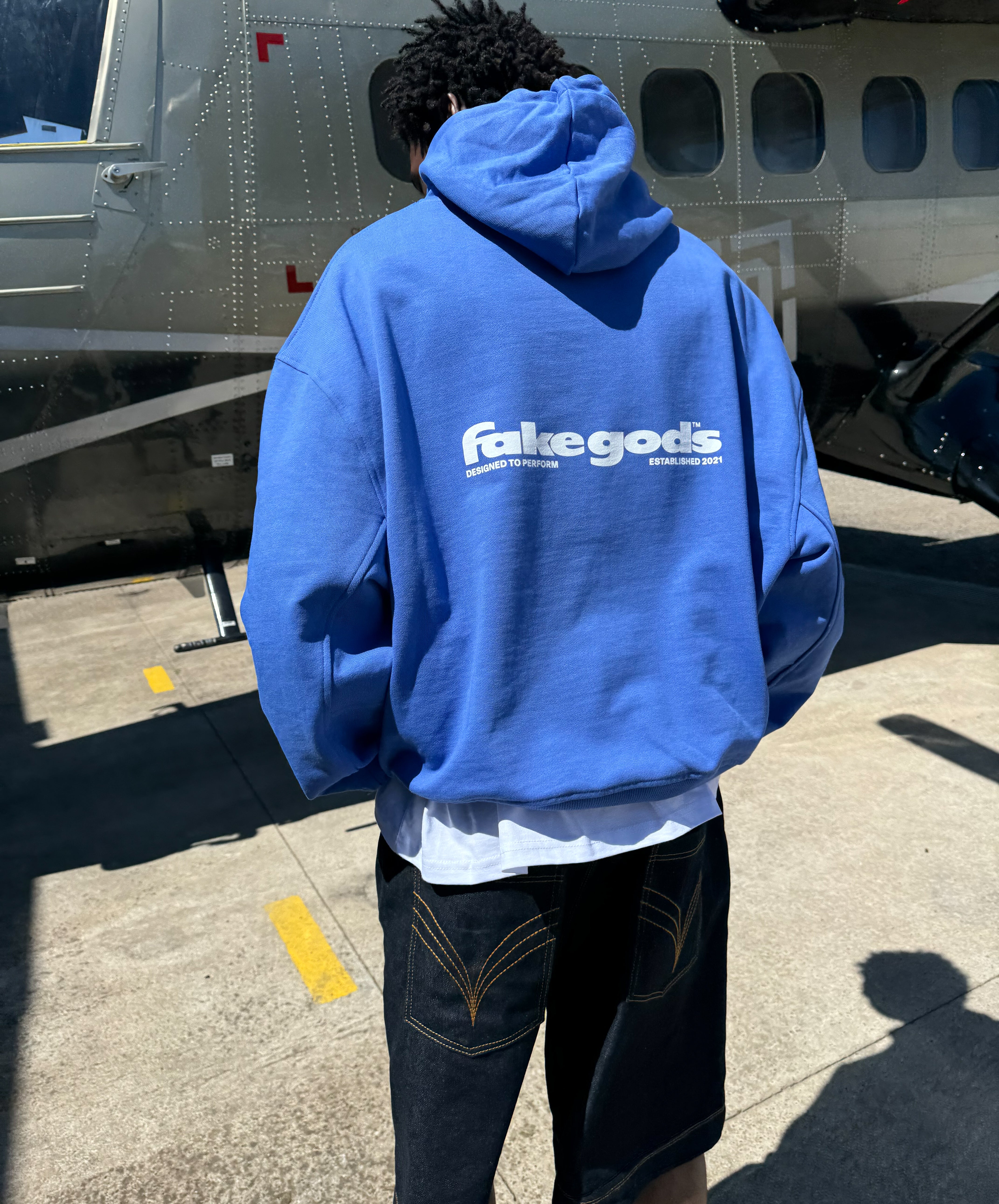 Back To Basics Hoodie Blue