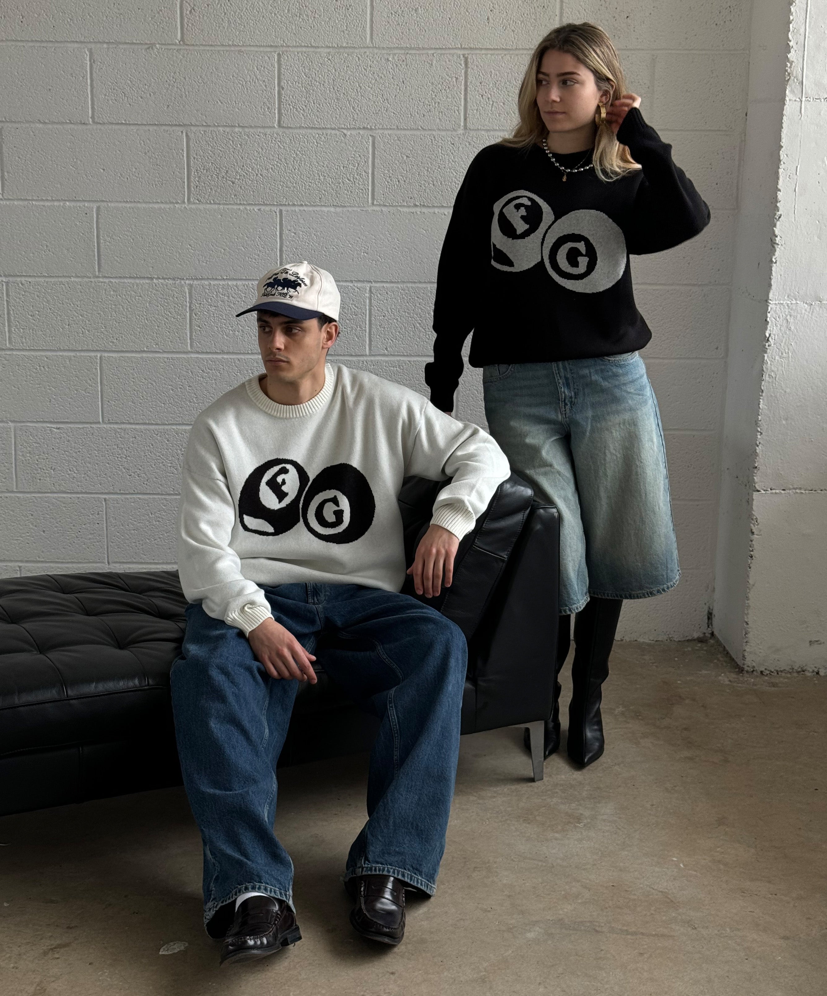 Billiard Knitted Sweater Black