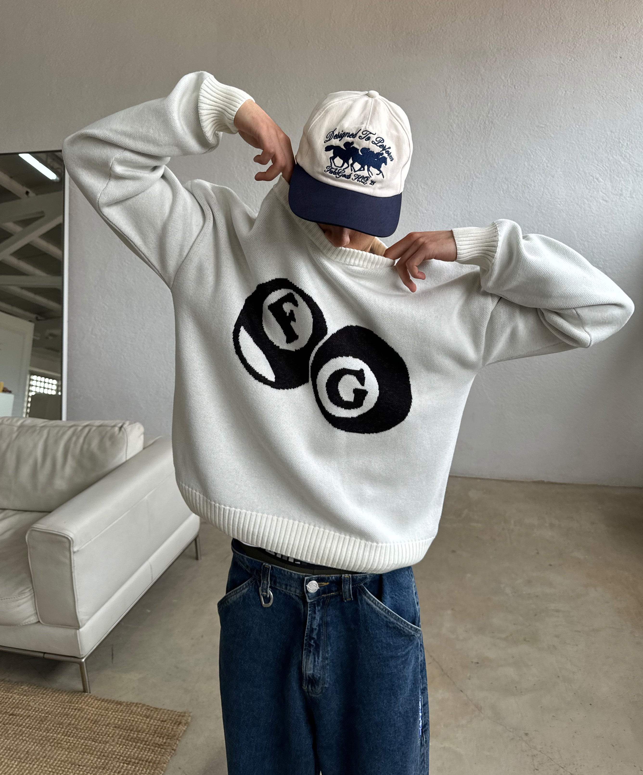 Billiard Knitted Sweater Cream