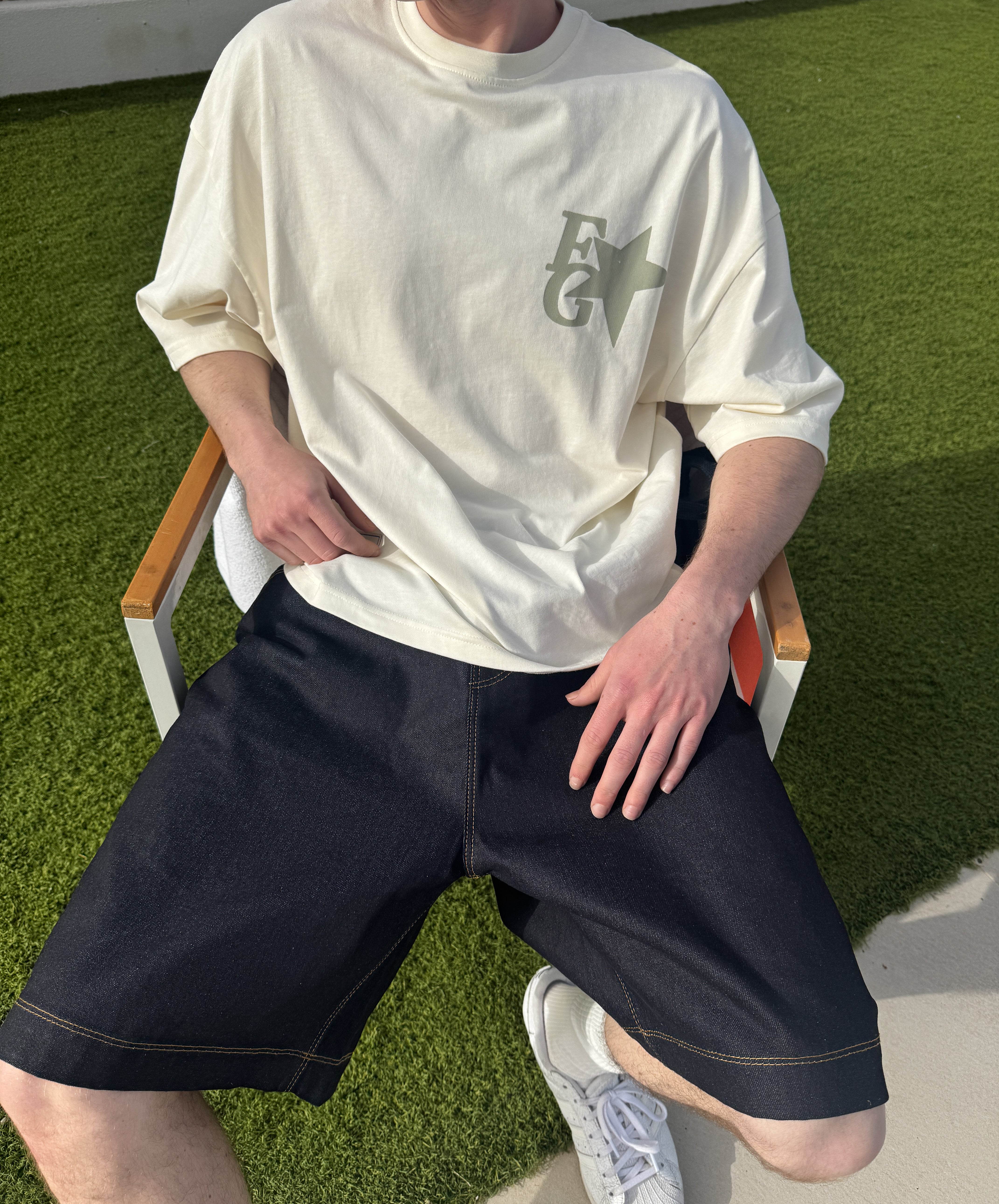 Fakegods Denim Shorts Navy