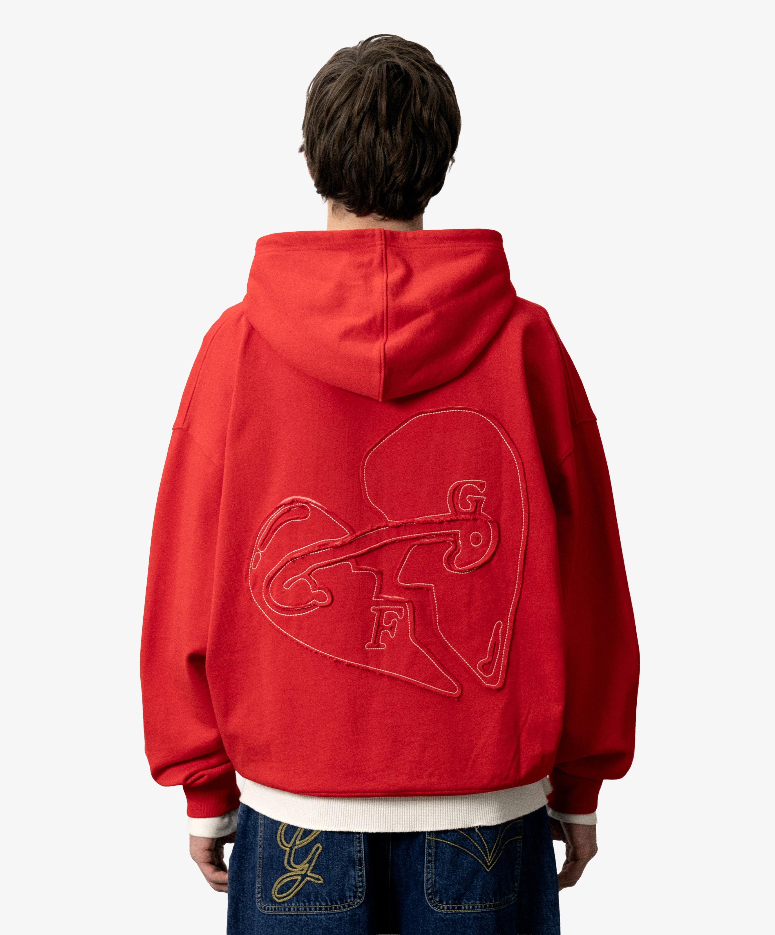 I Love You Zipper Red