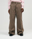 Double Knee Washed Pants Brown