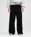 Double Knee Washed Pants Black