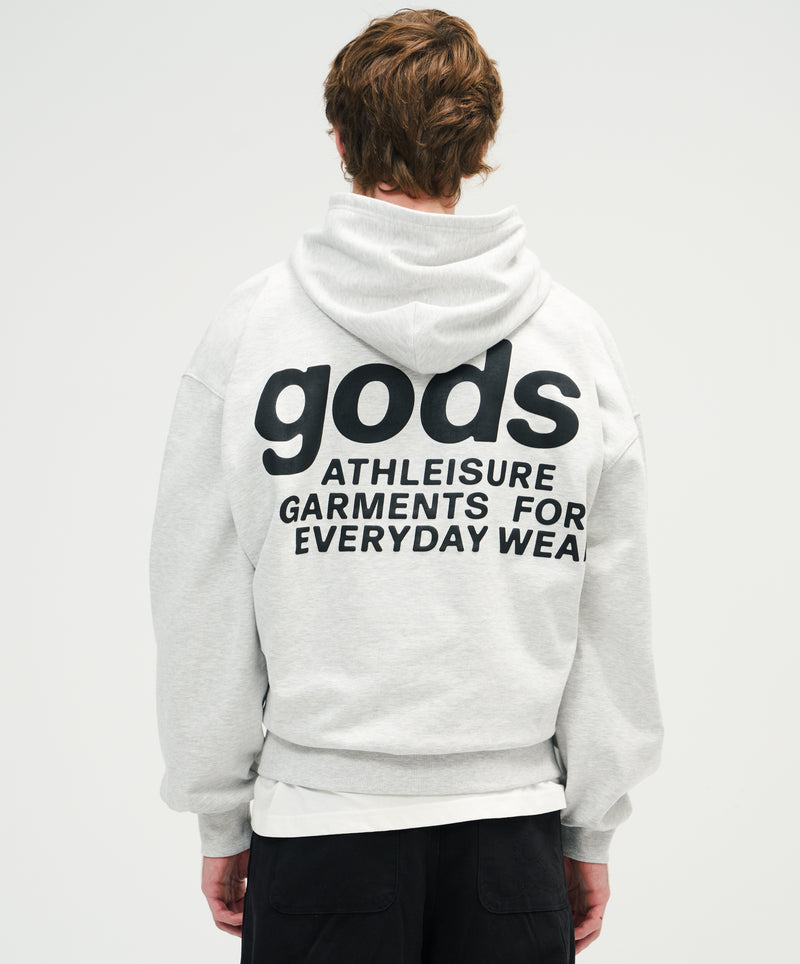 Puffy Athleisure Zipper Grey