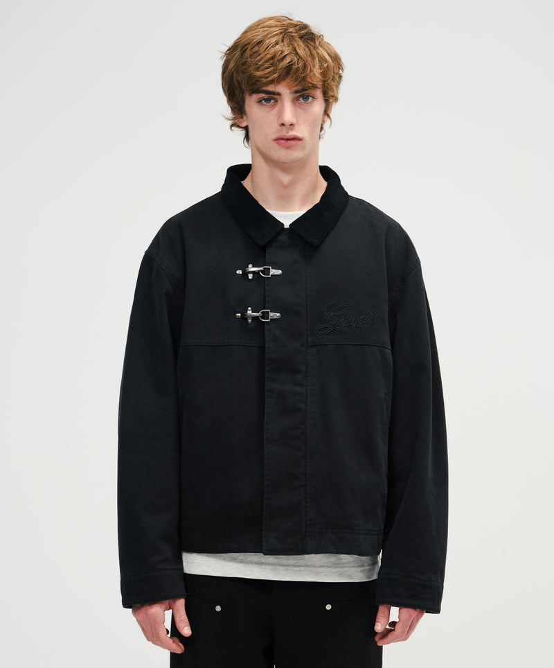 Fireman Clasp Jacket Black