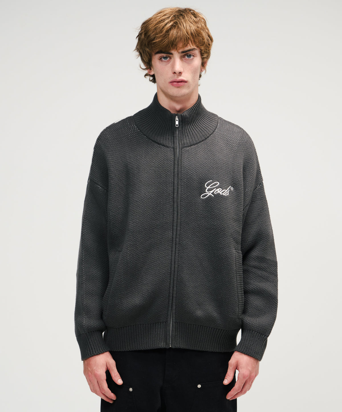G'S Knitted Zipper Black
