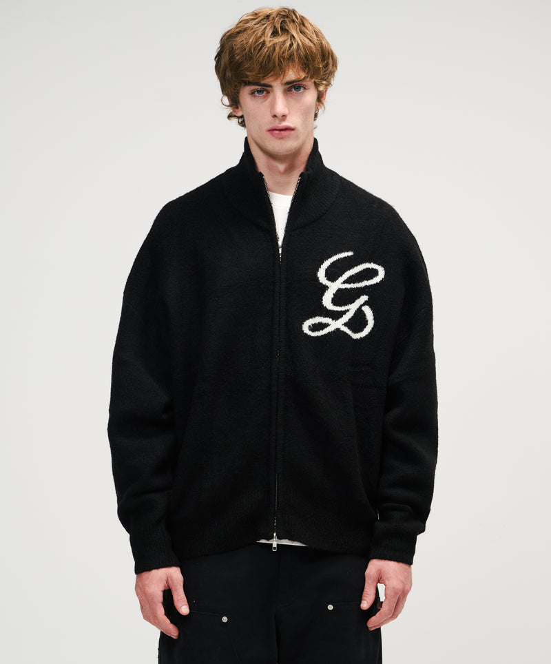 Zipper G Knitted Black