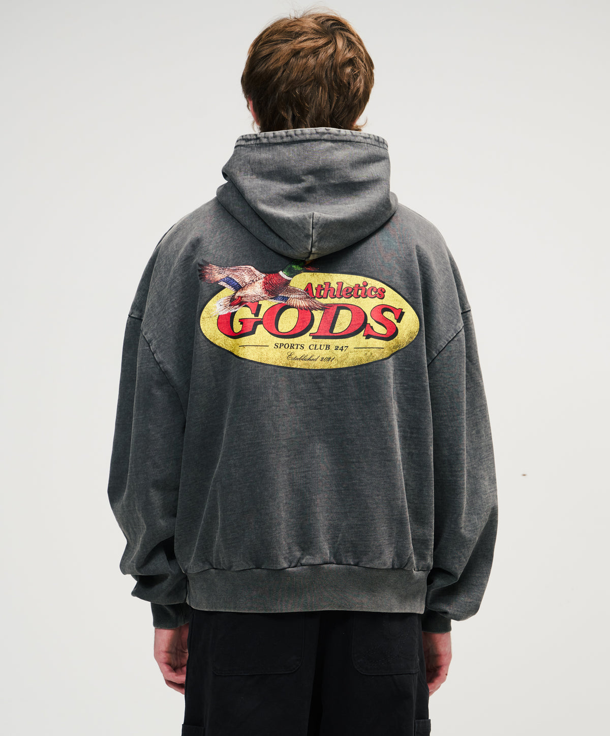 Ducks Washed Hoodie Anthra