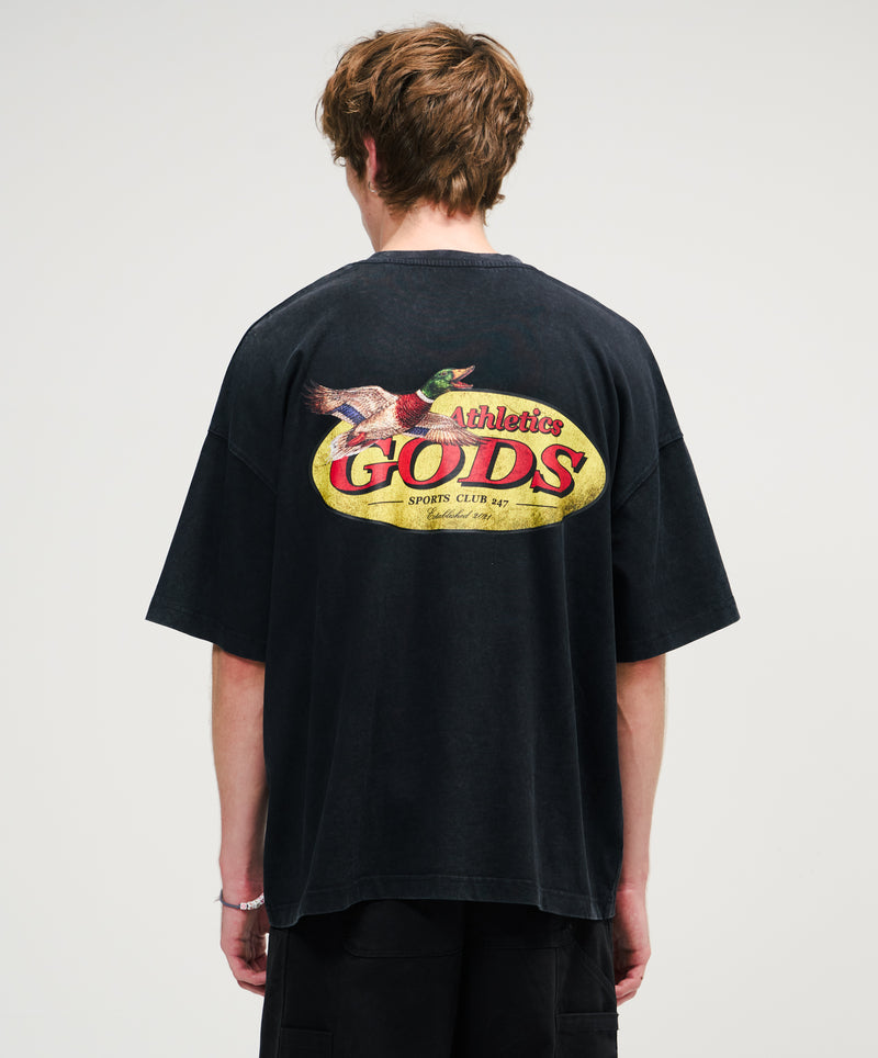 Ducks Washed Tee Black