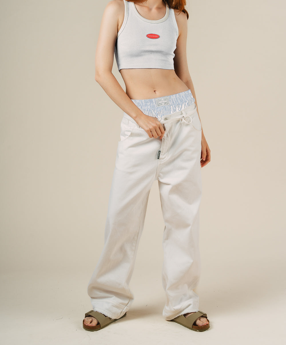 Scarlet Crop Top Cream