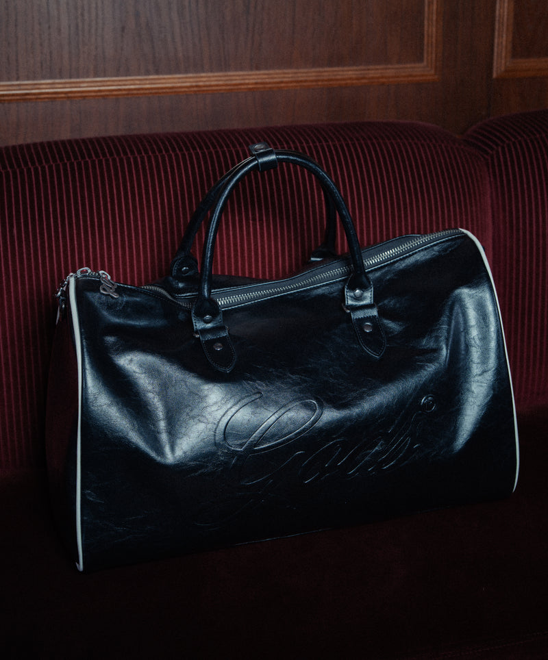 Duffel Leather Bag Black