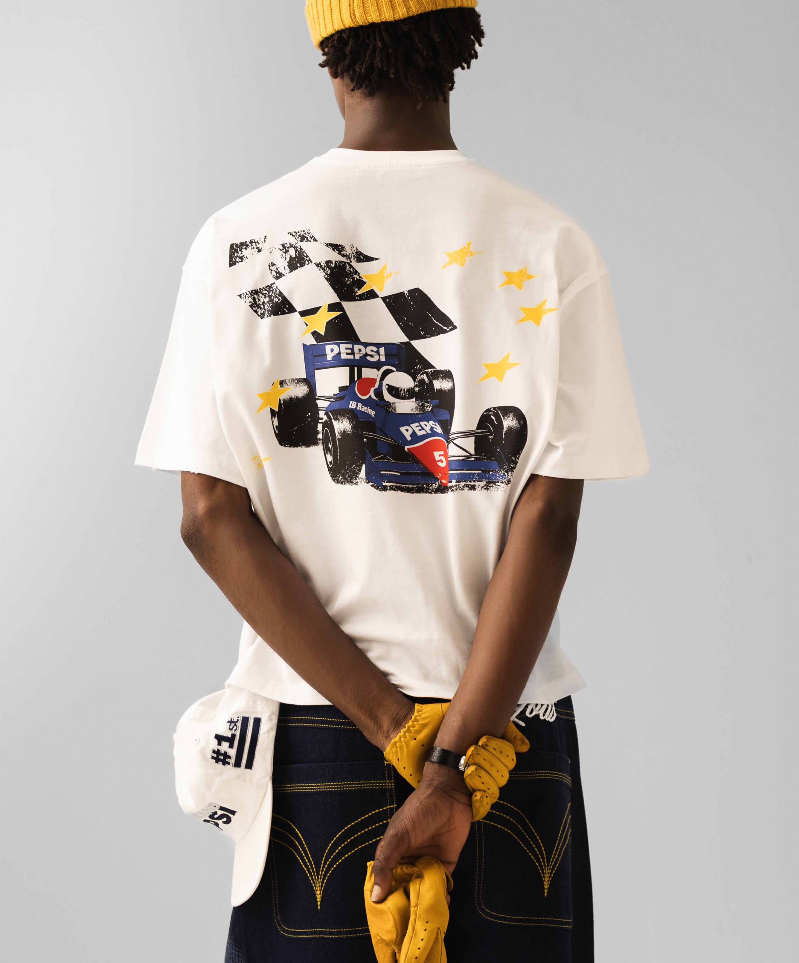 Racer Boxy Tee White