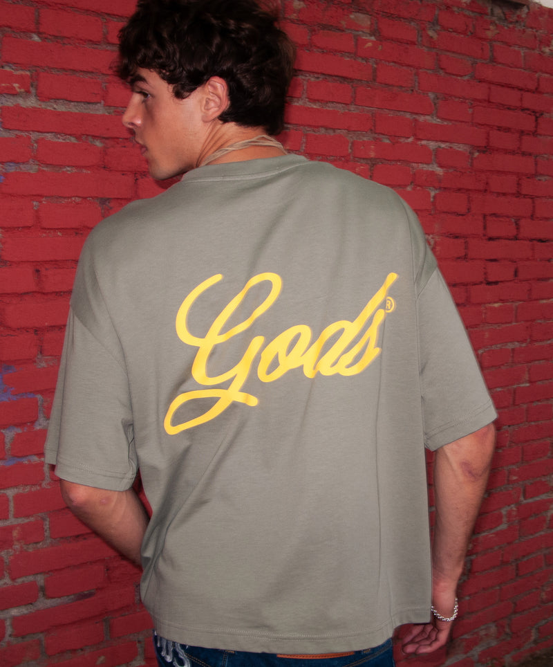 Script Tee Green