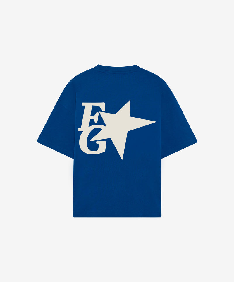 Star Boxy Tee Blue
