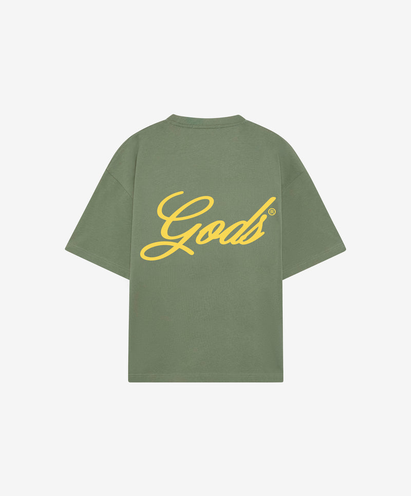 Script Tee Green