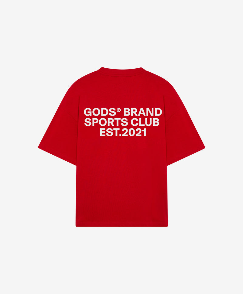 Gods Sports Club Tee Red