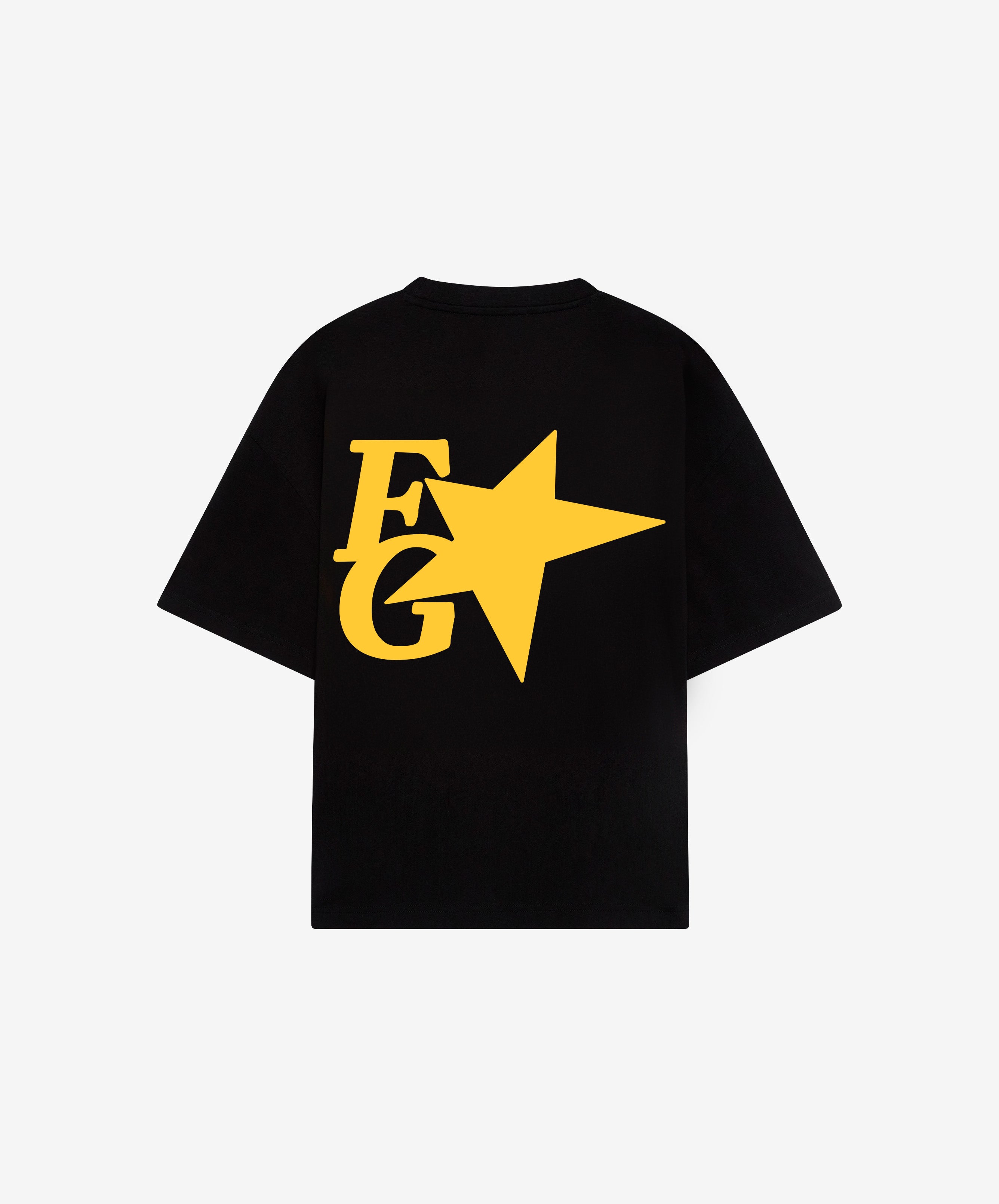 Star Boxy Tee Black