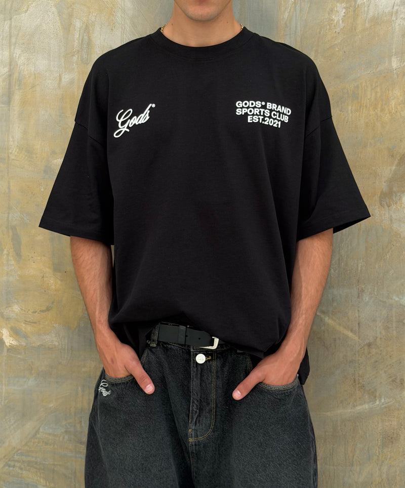 Gods Sports Club Tee Black