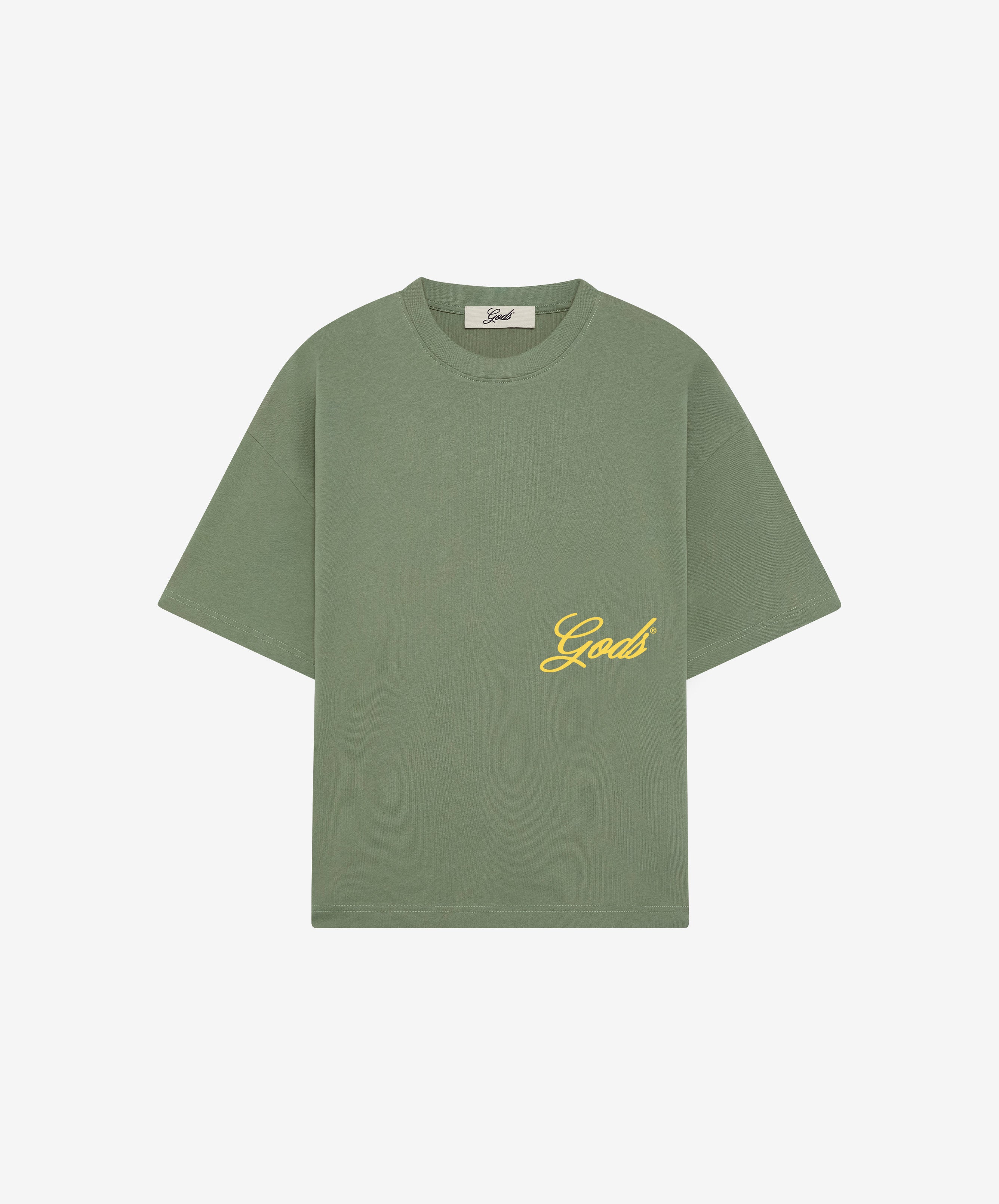 Script Tee Green