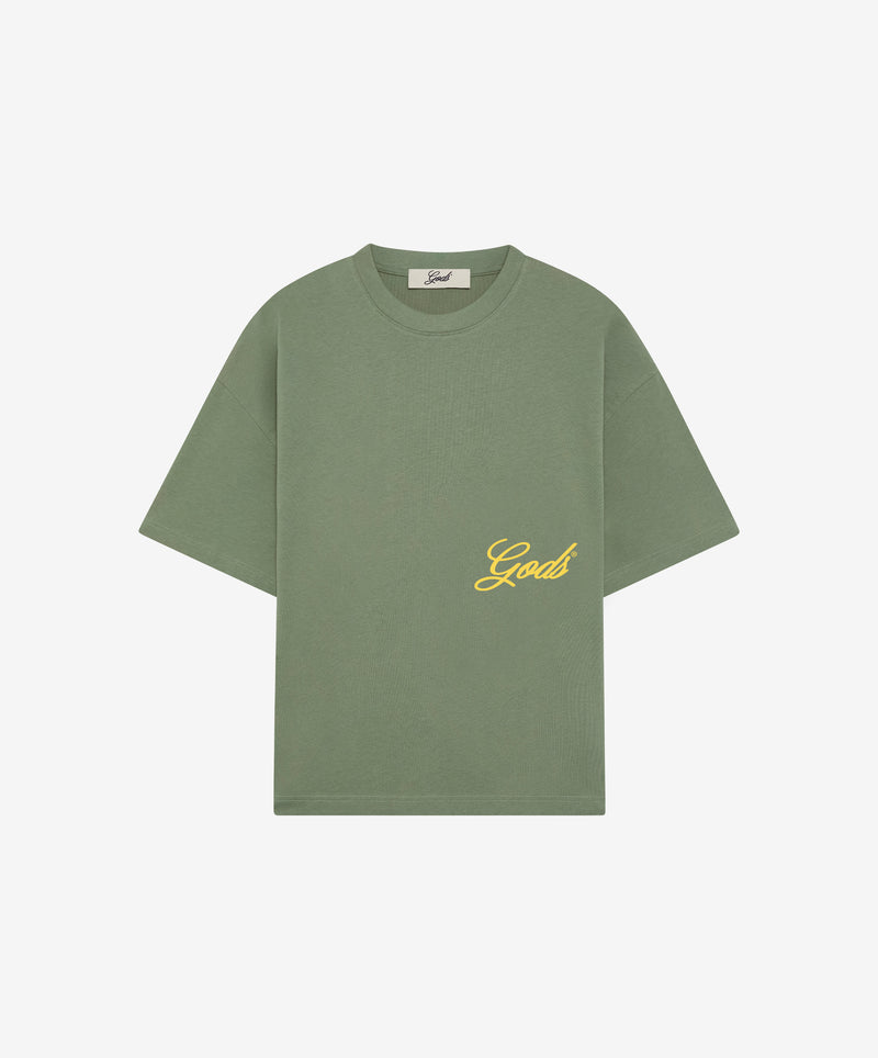 Script Tee Green