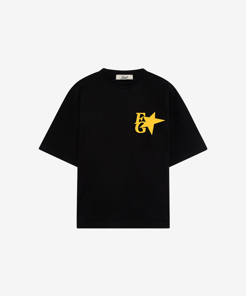 Star Boxy Tee Black