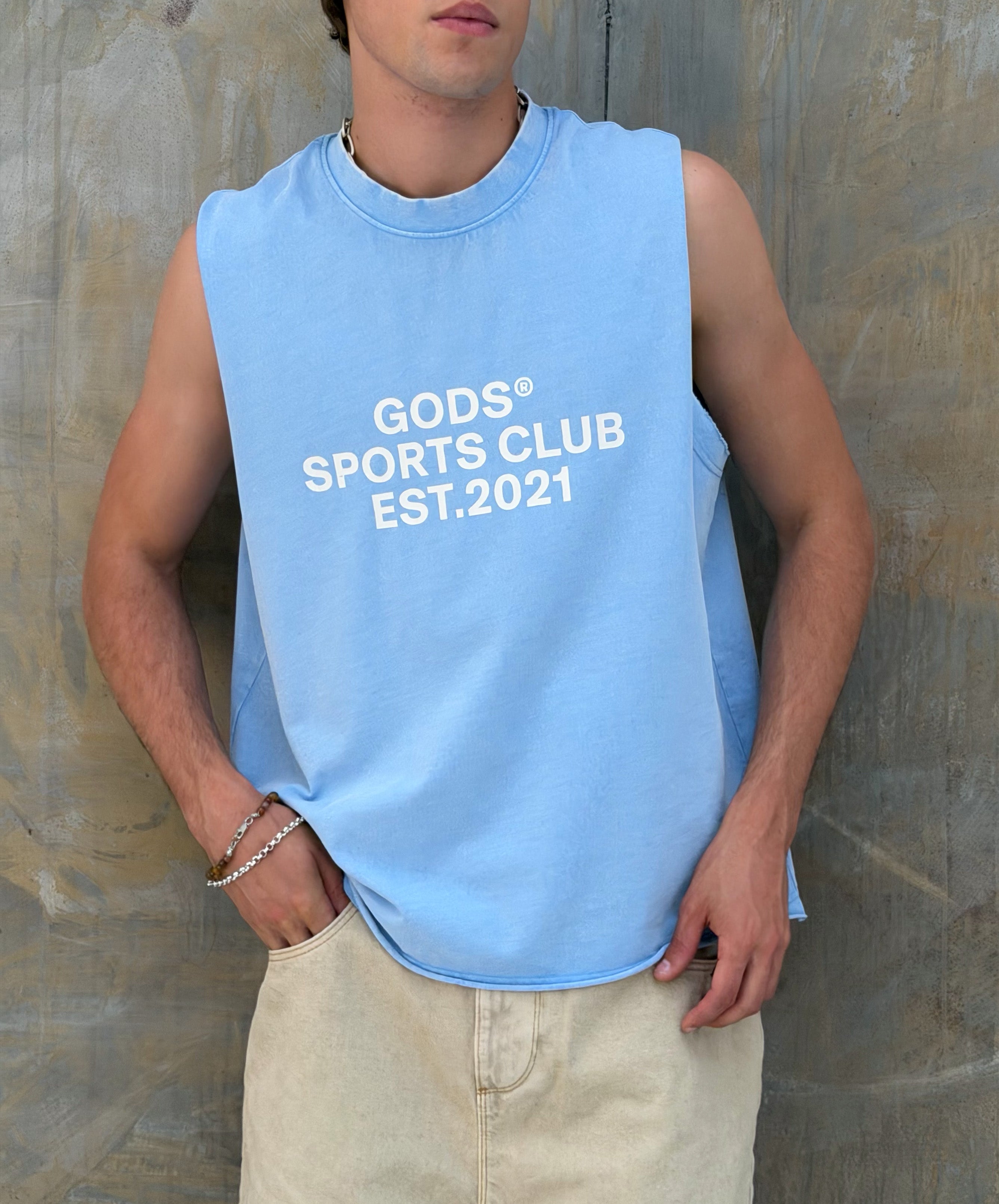 Sports Club Sleeveless Blue