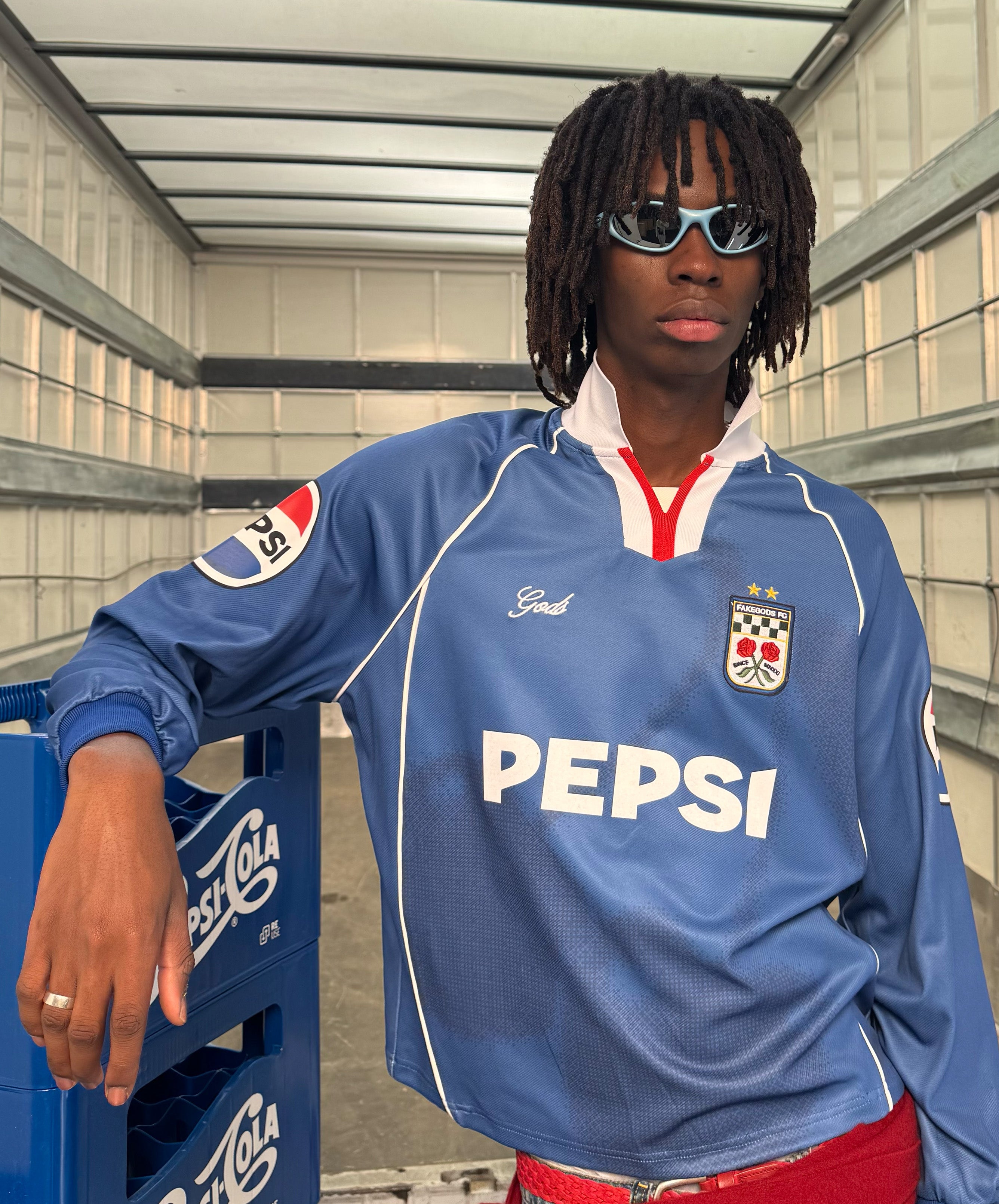 Cherry Pepsi Jersey Blue