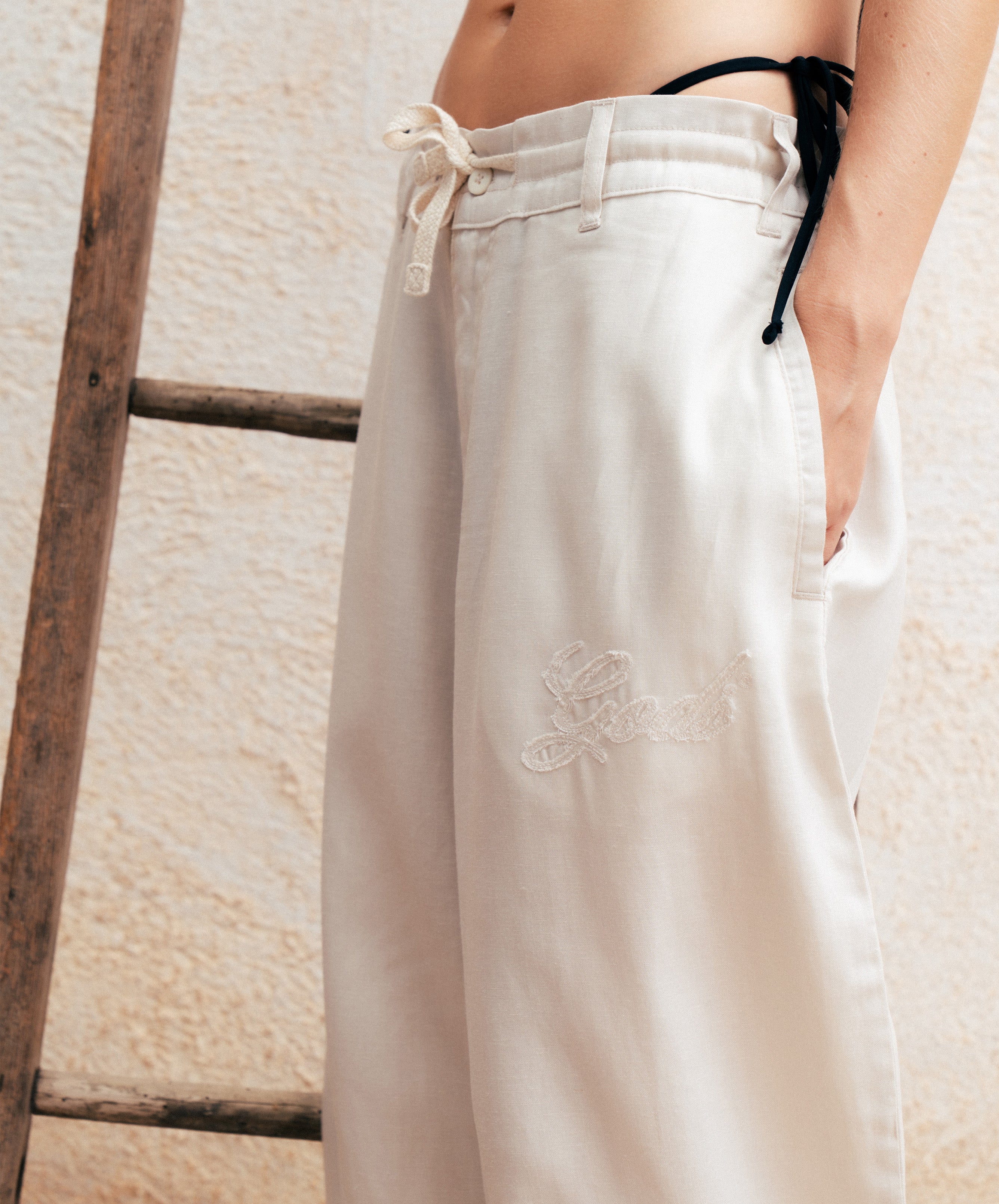 Gods Linen Pants White
