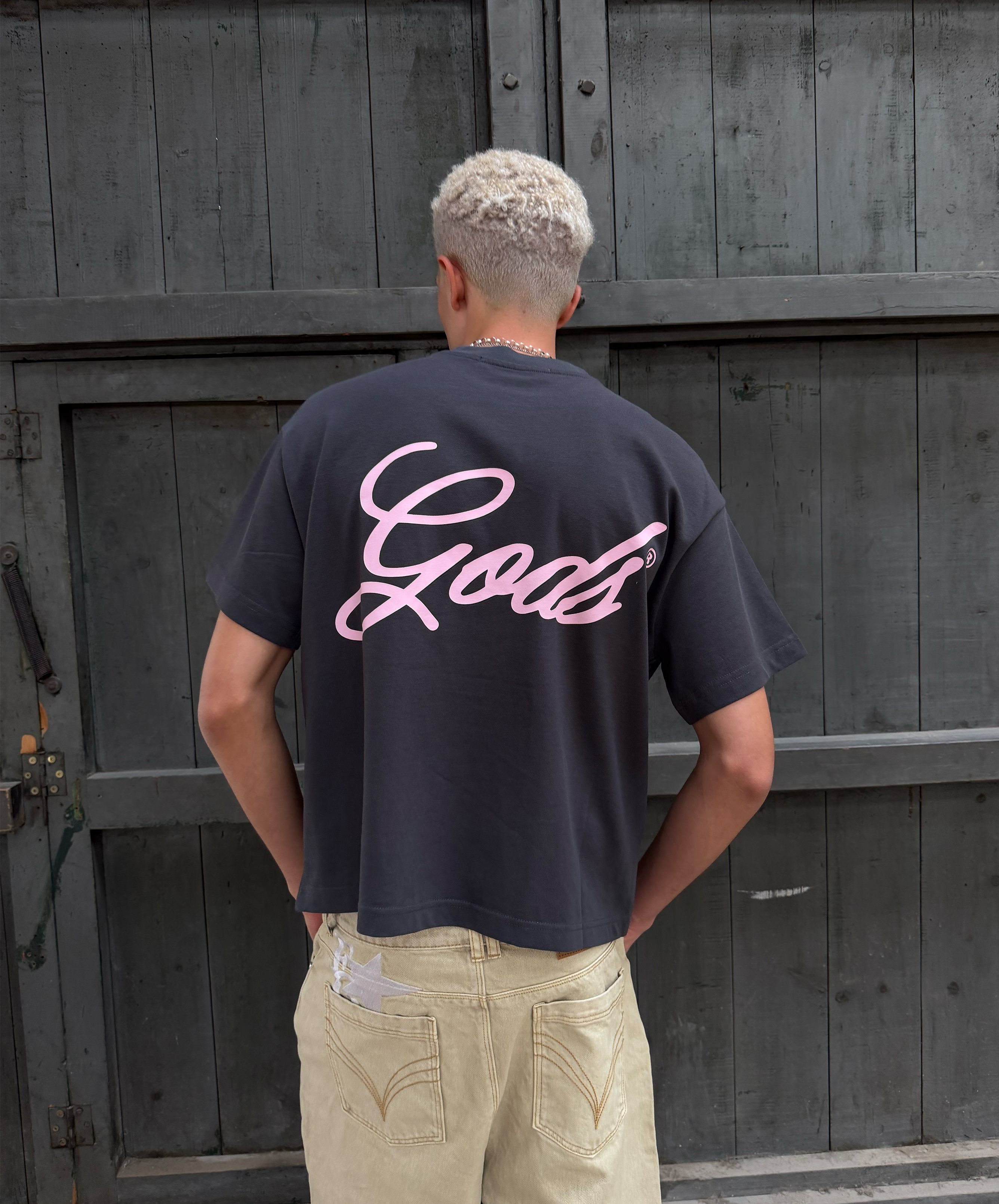 Script Boxy Tee Antracite