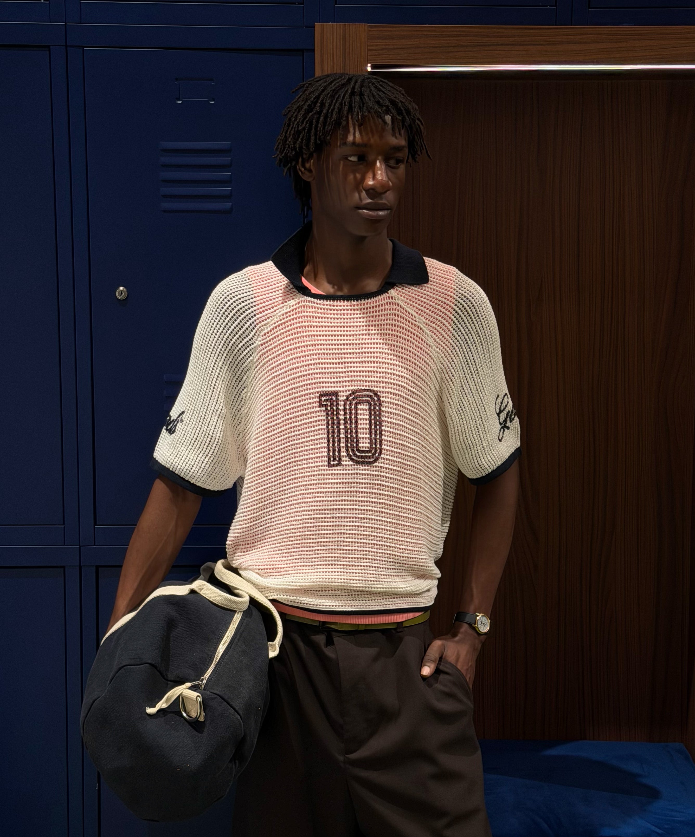Mundial Knitted Tee White