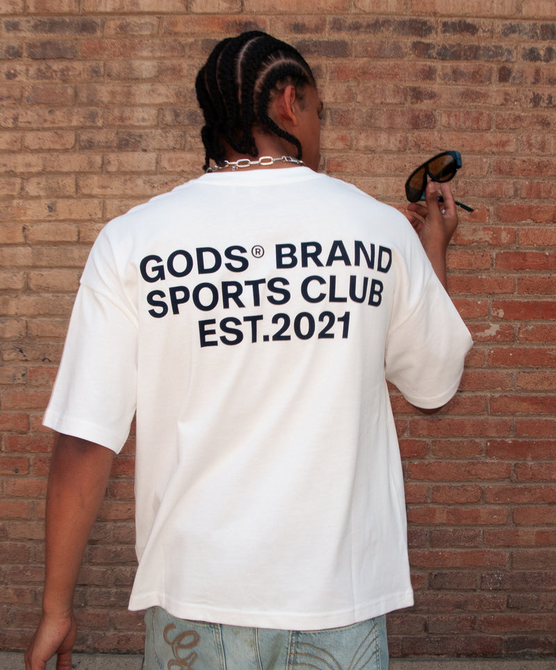 Gods Sports Club Tee White