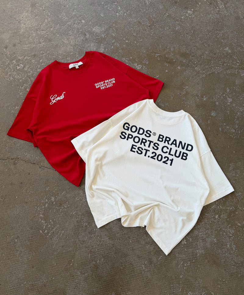 Gods Sports Club Tee Red