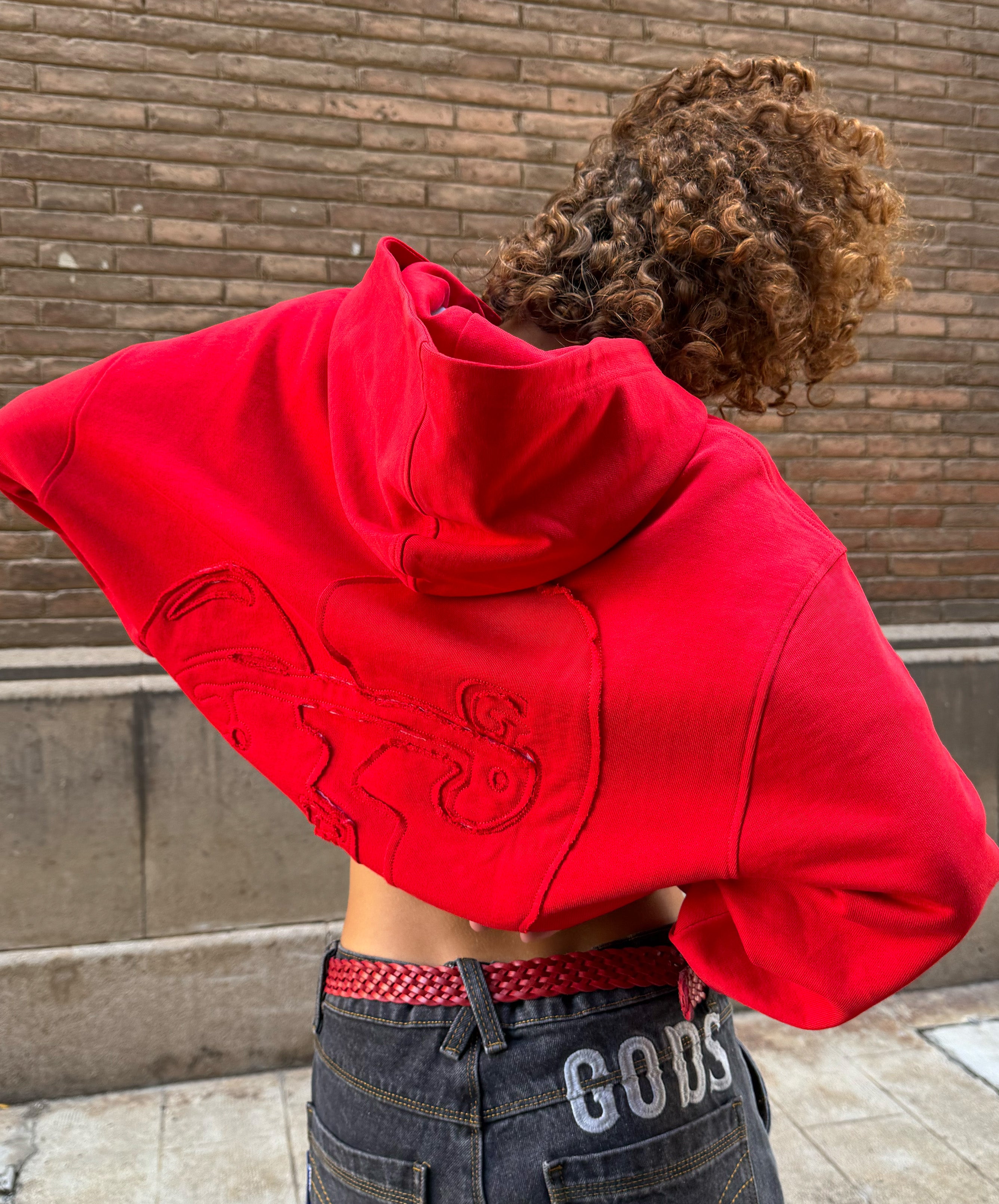 I Love You Zipper Red