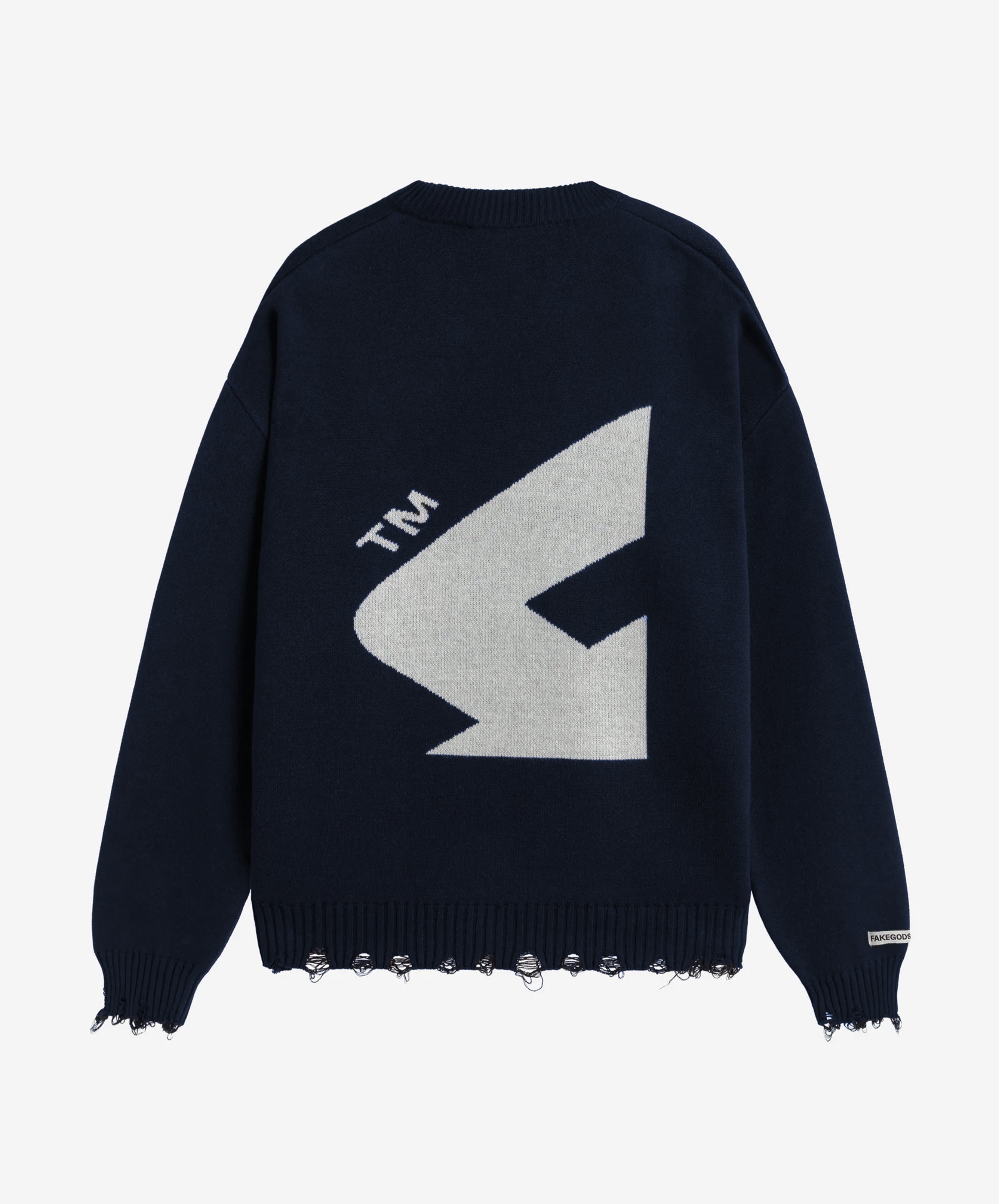 Big Stage Knitted Sweater Navy