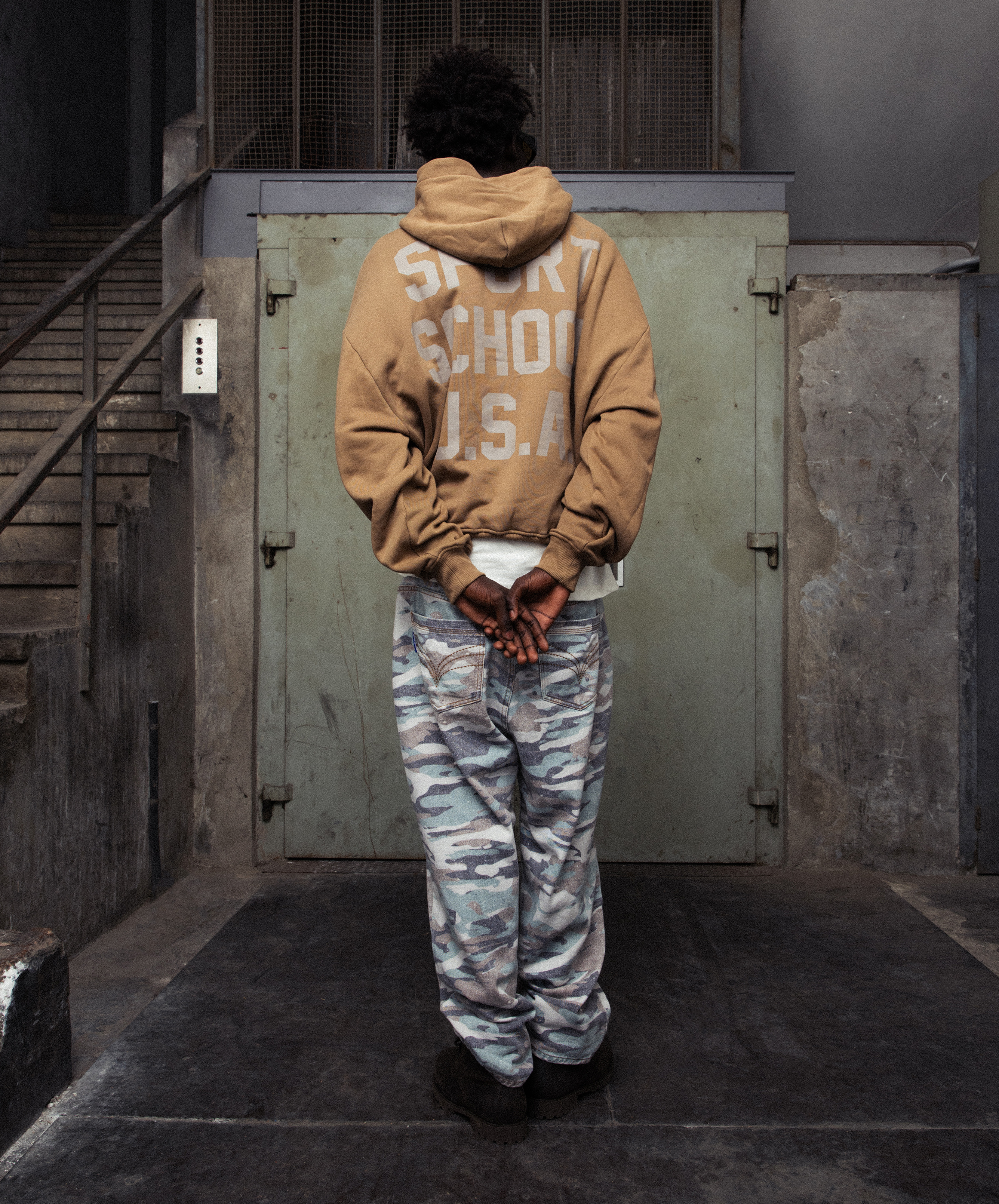 Fg School Usa Hoodie Brown