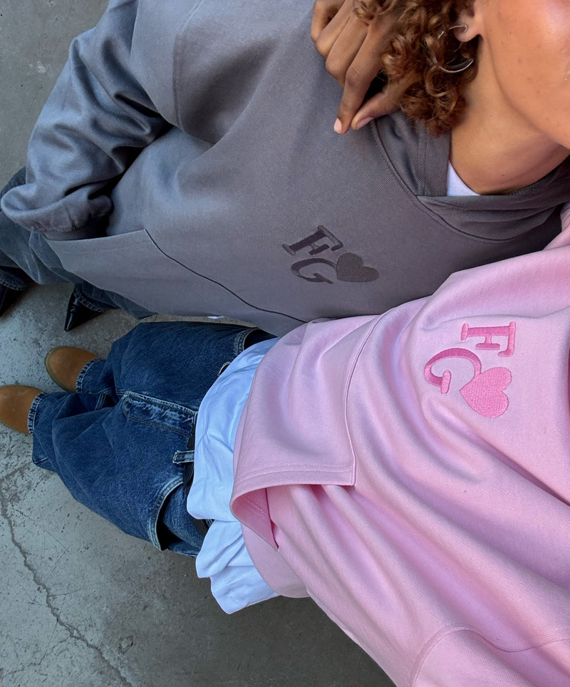 Valentine's Hoodie Dark Grey