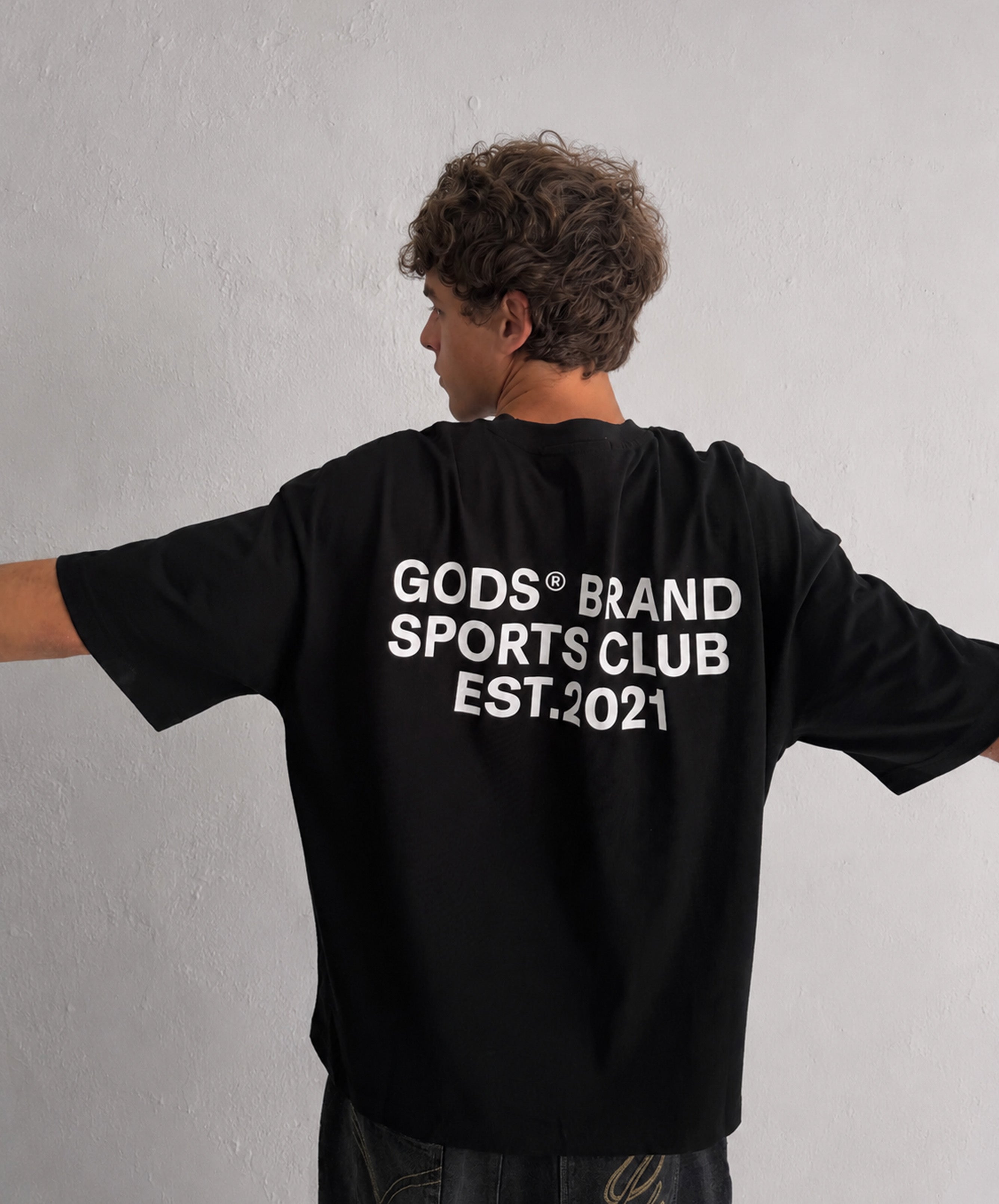 Gods Sports Club Tee Black