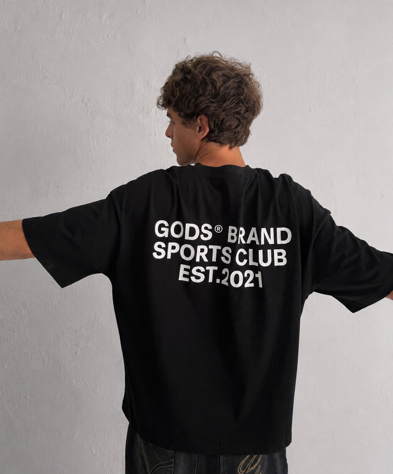 Gods Sports Club Tee Black