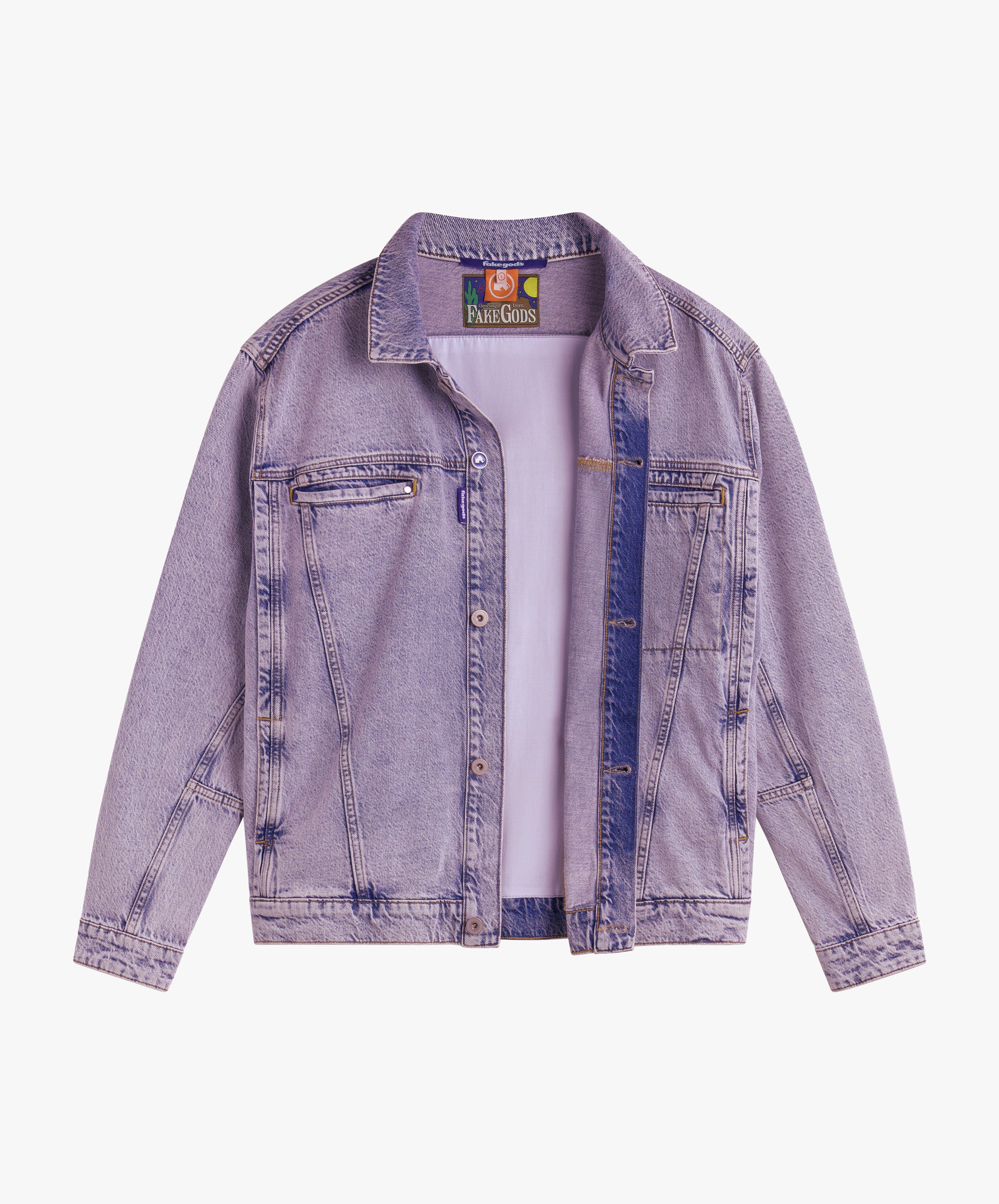 Tm Overdyed Denim Jacket Pink Gummy