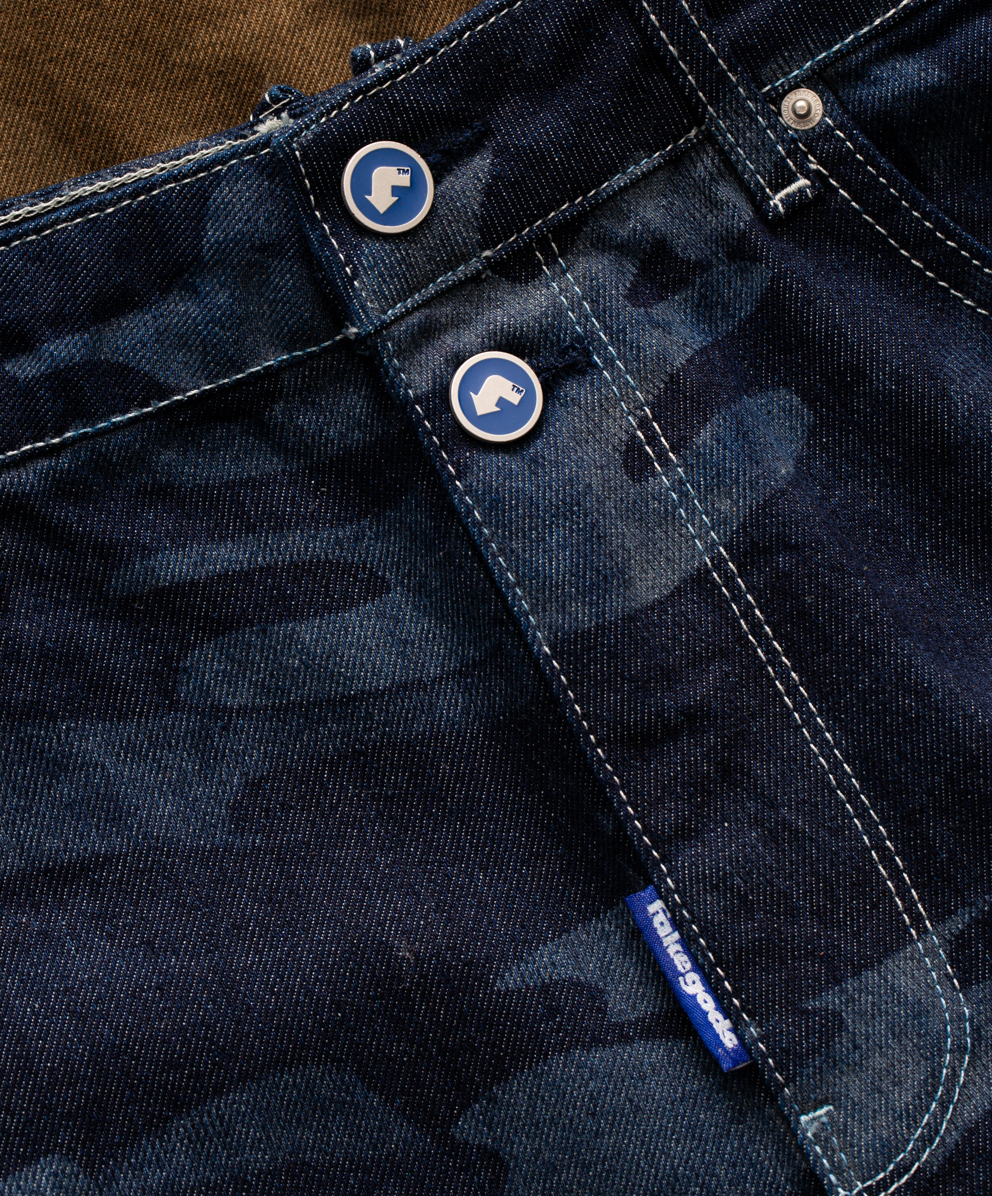 Camouflage Jorts Navy