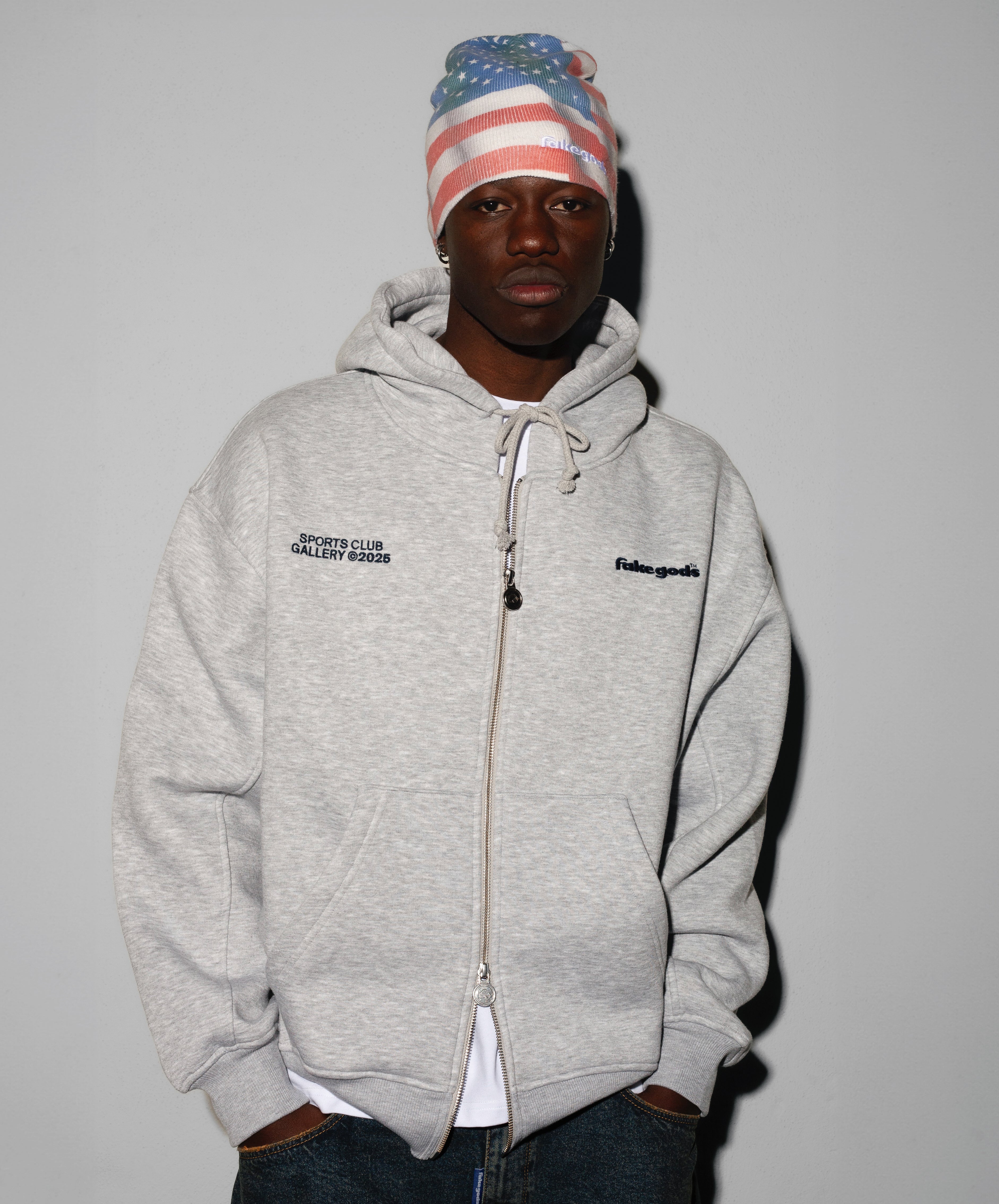 Sports Club Gallery Zipper Mid Grey