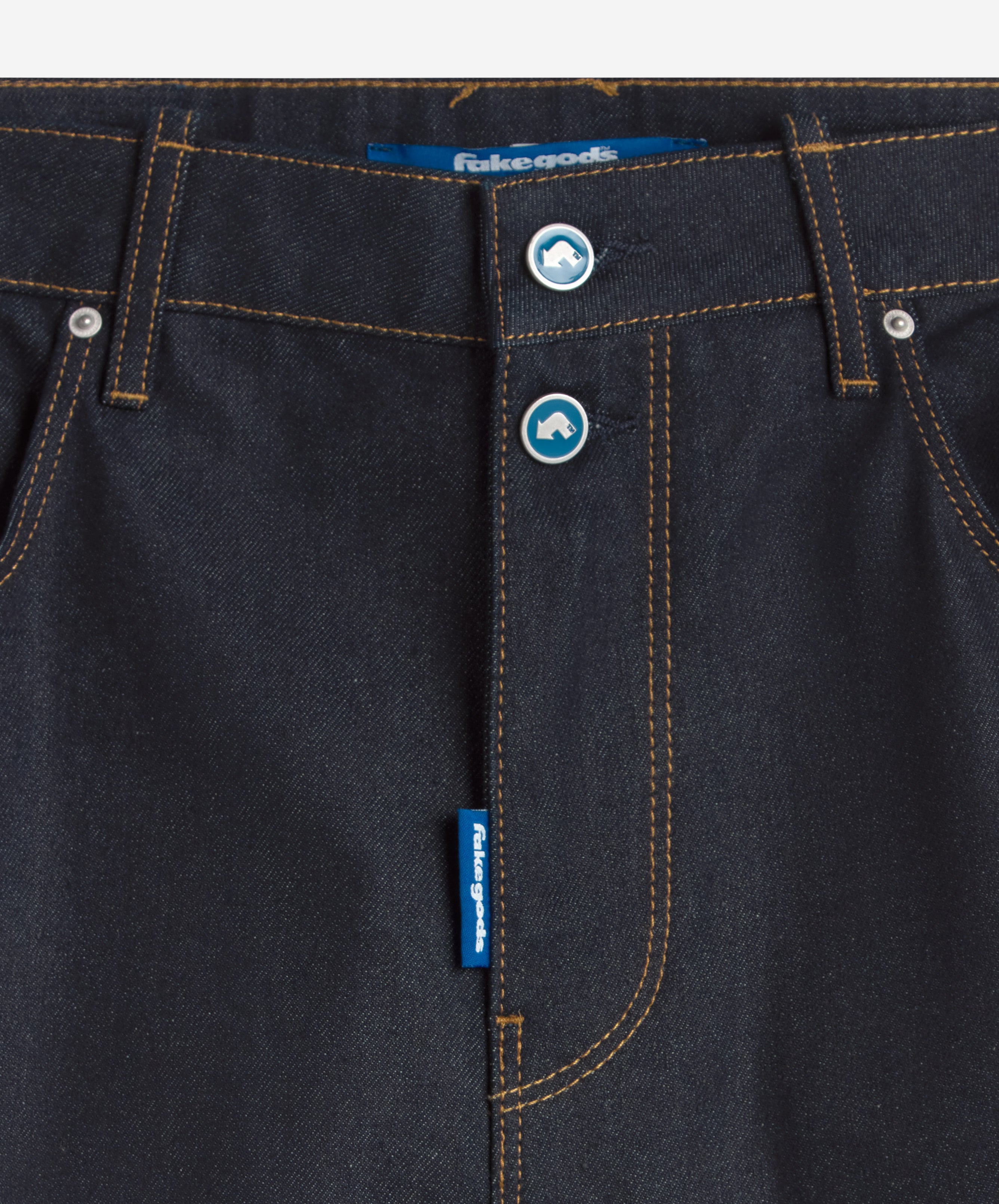 Fakegods Denim Shorts Navy