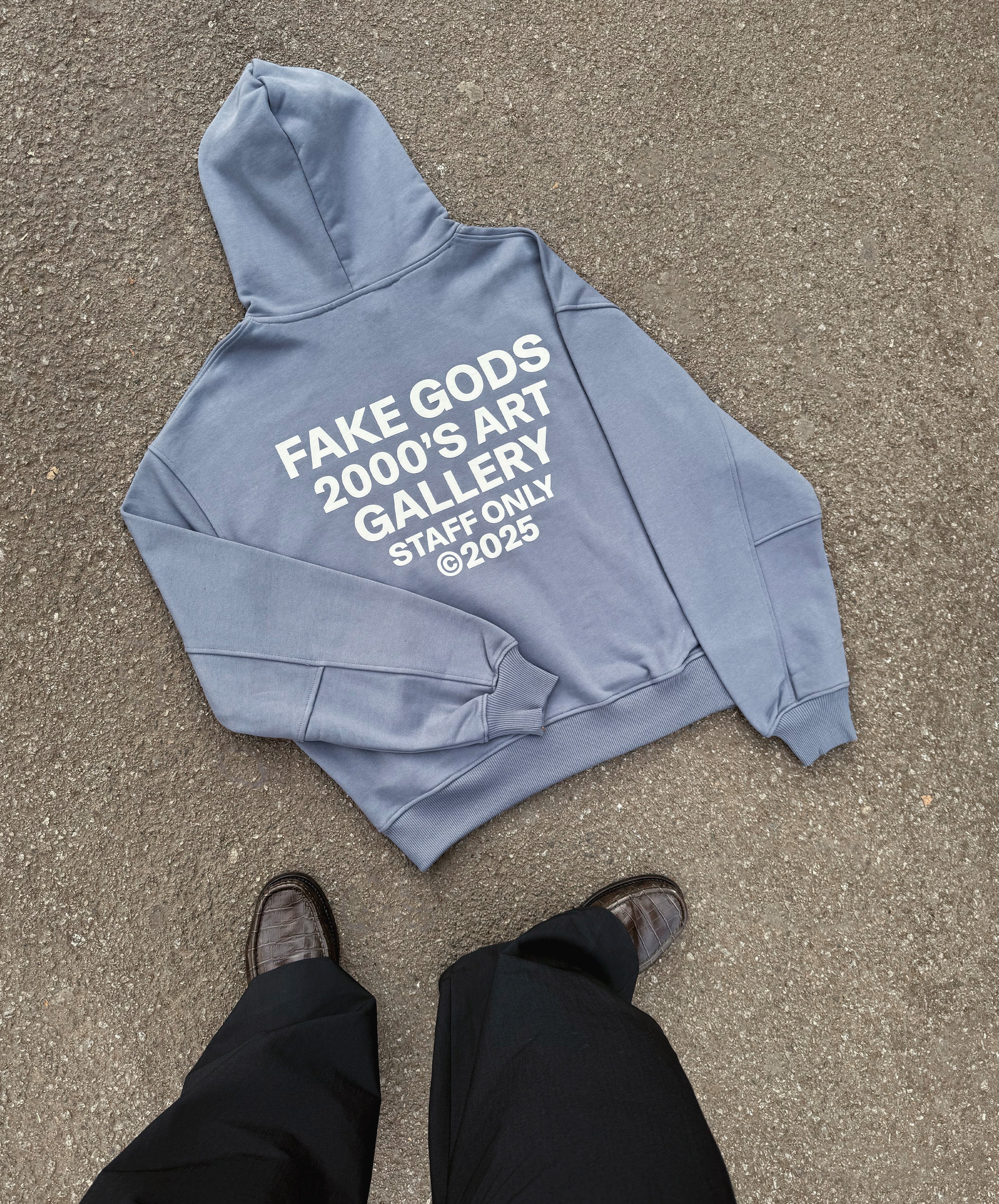 Staff Hoodie Blue Grey