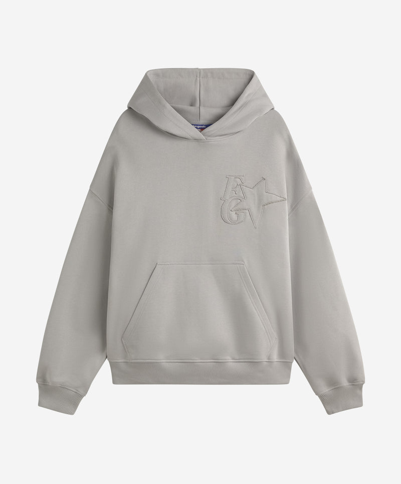 Star Hoodie Mid Grey