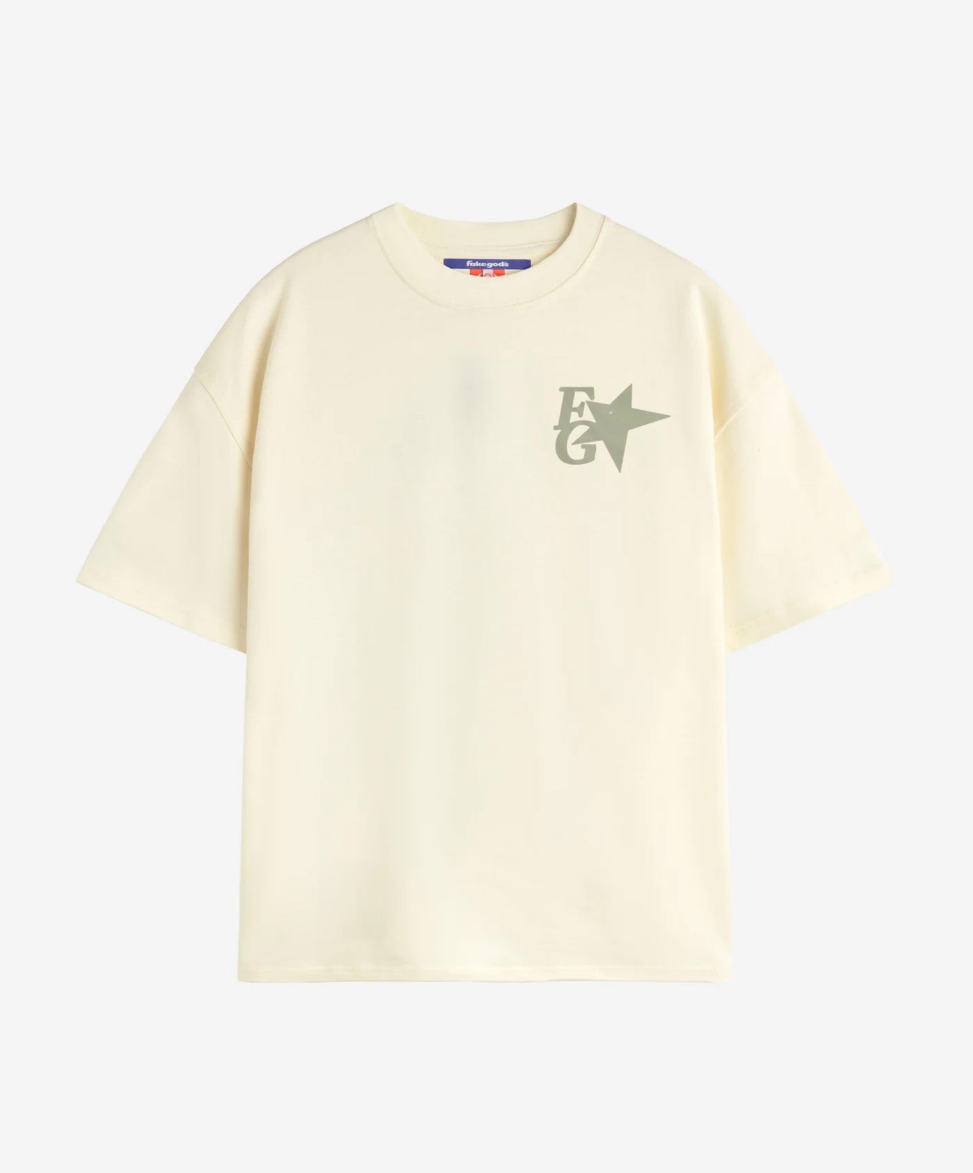 Star Boxy Tee Cream