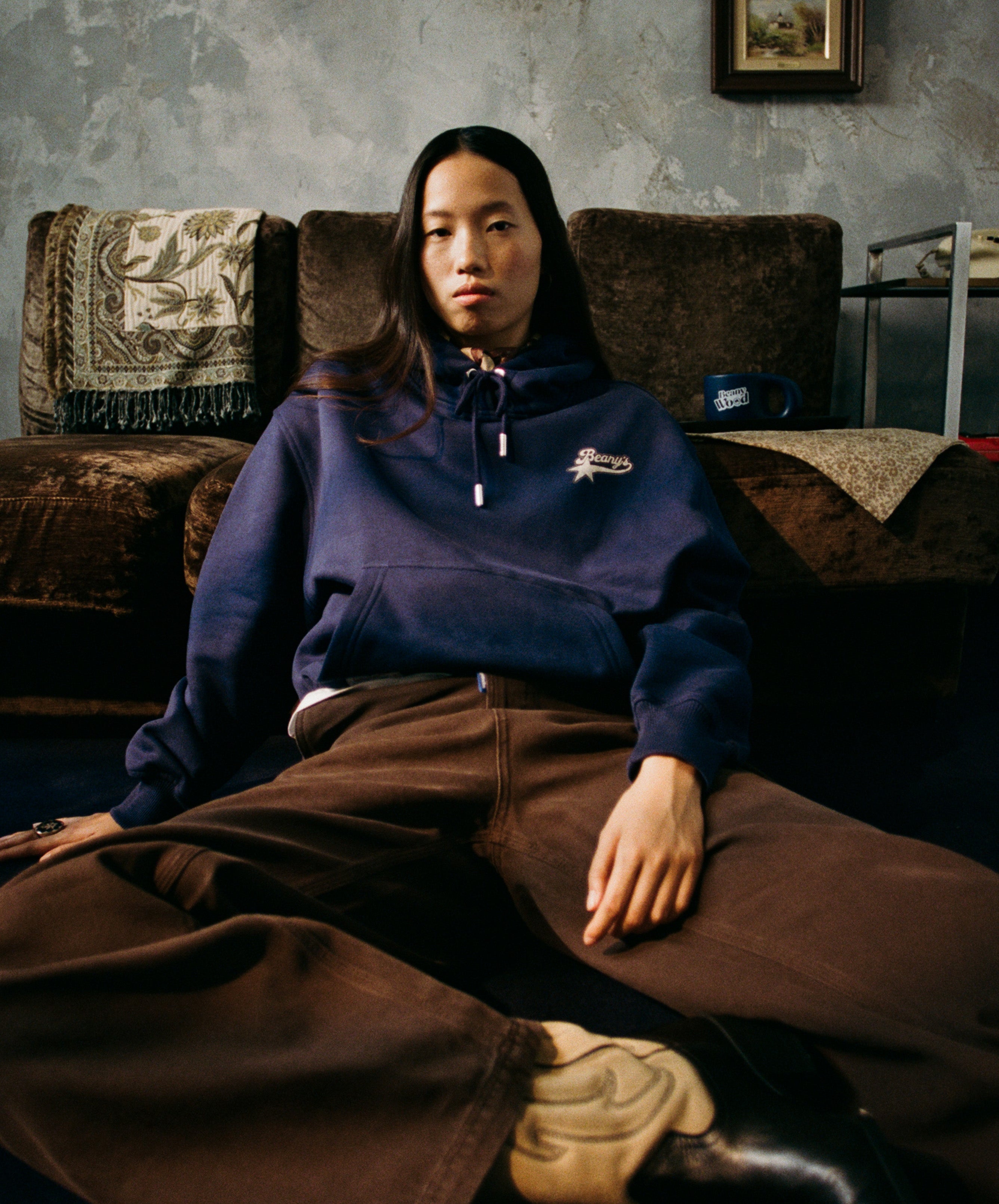 Beany's Hoodie Navy