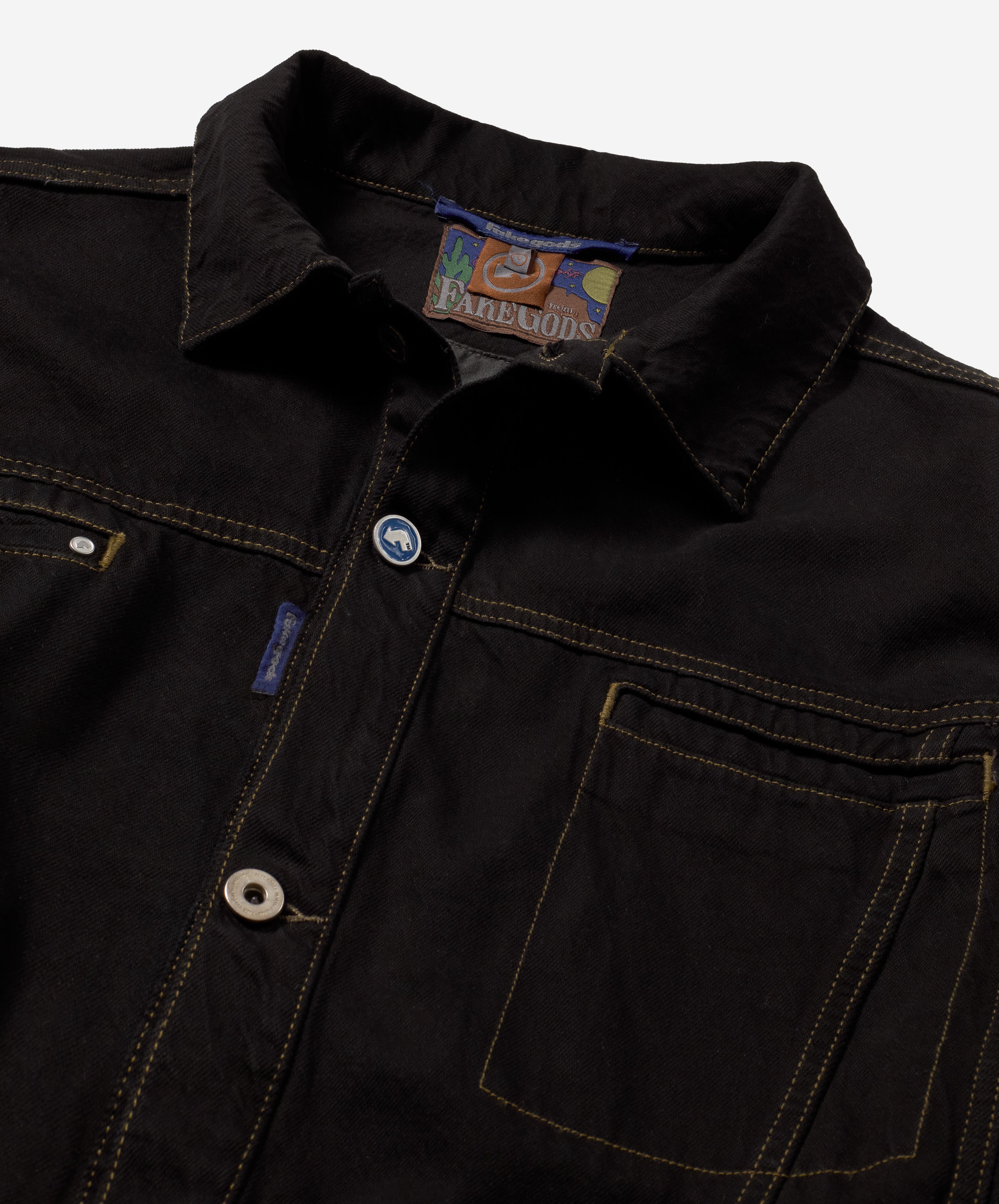 Tm Overdyed Denim Jacket Black