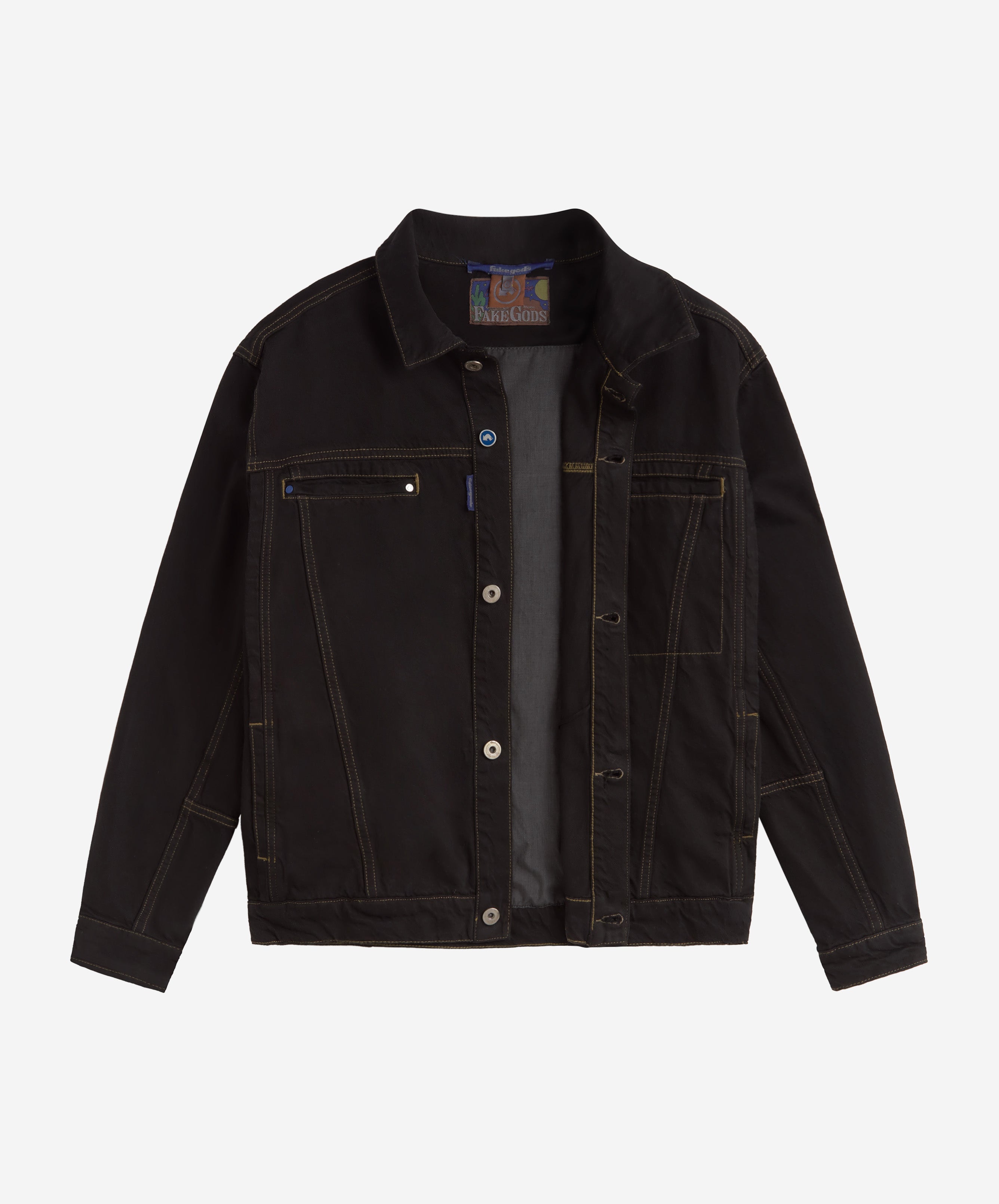 Tm Overdyed Denim Jacket Black