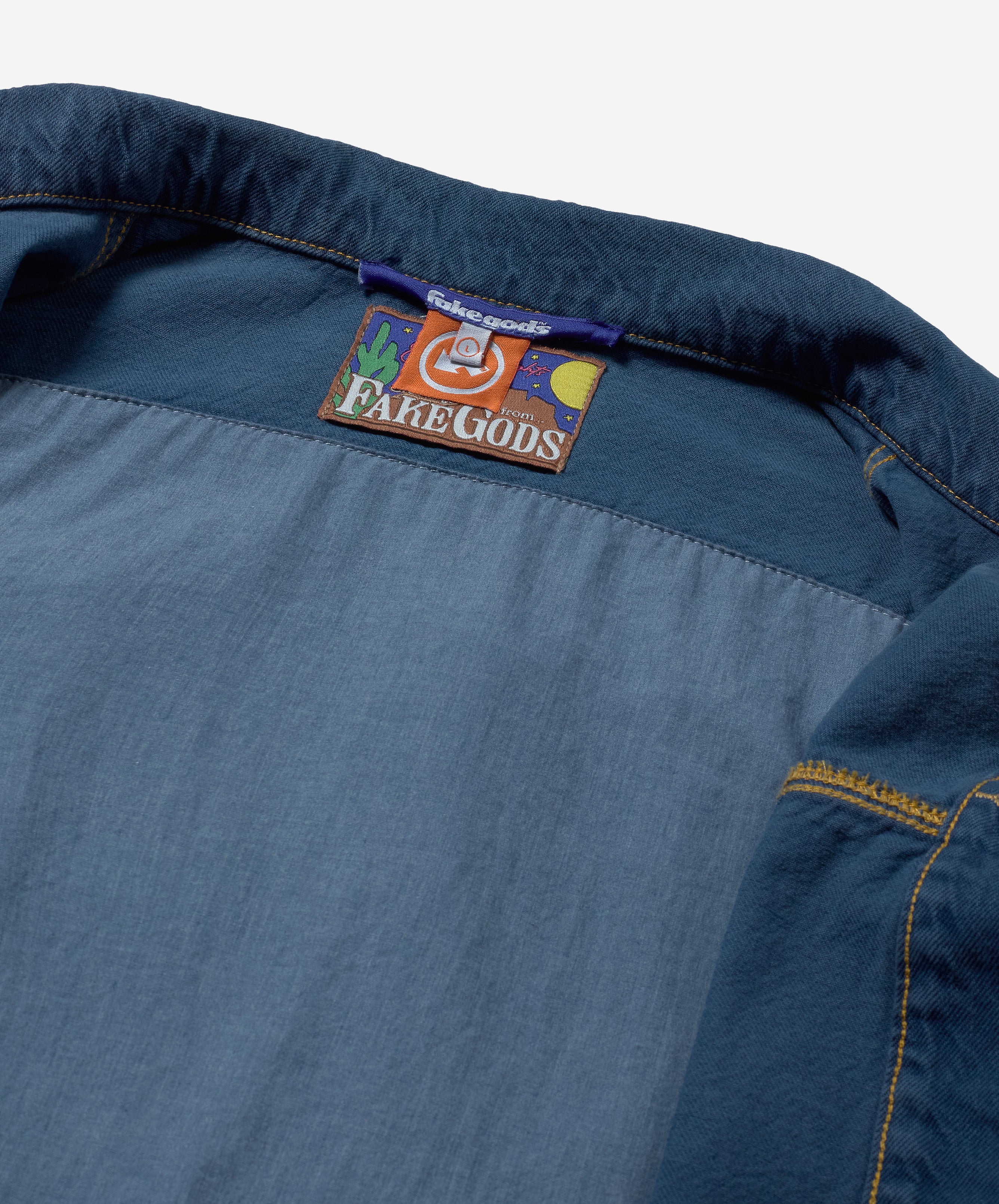 Tm Overdyed Denim Jacket Blue